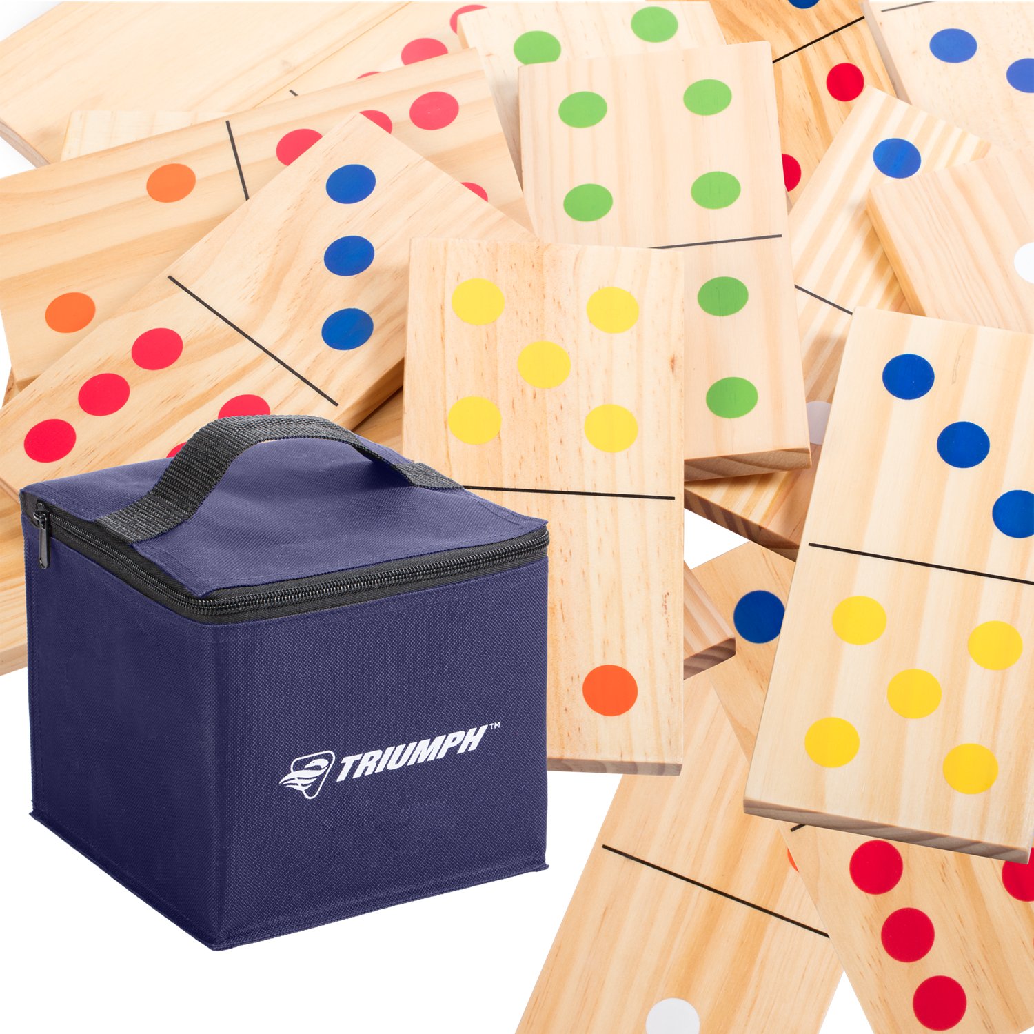 Triumph Wooden Lawn Domino Set