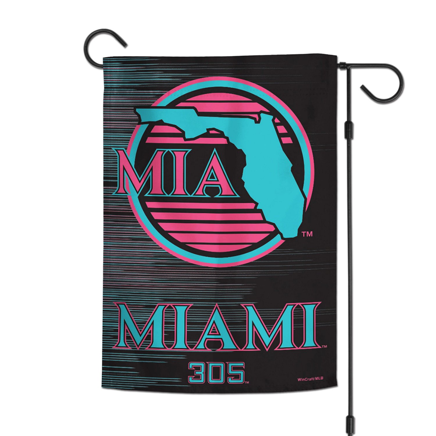 WinCraft Miami Marlins 12" x 18" Double-Sided Garden Flag - view number 2