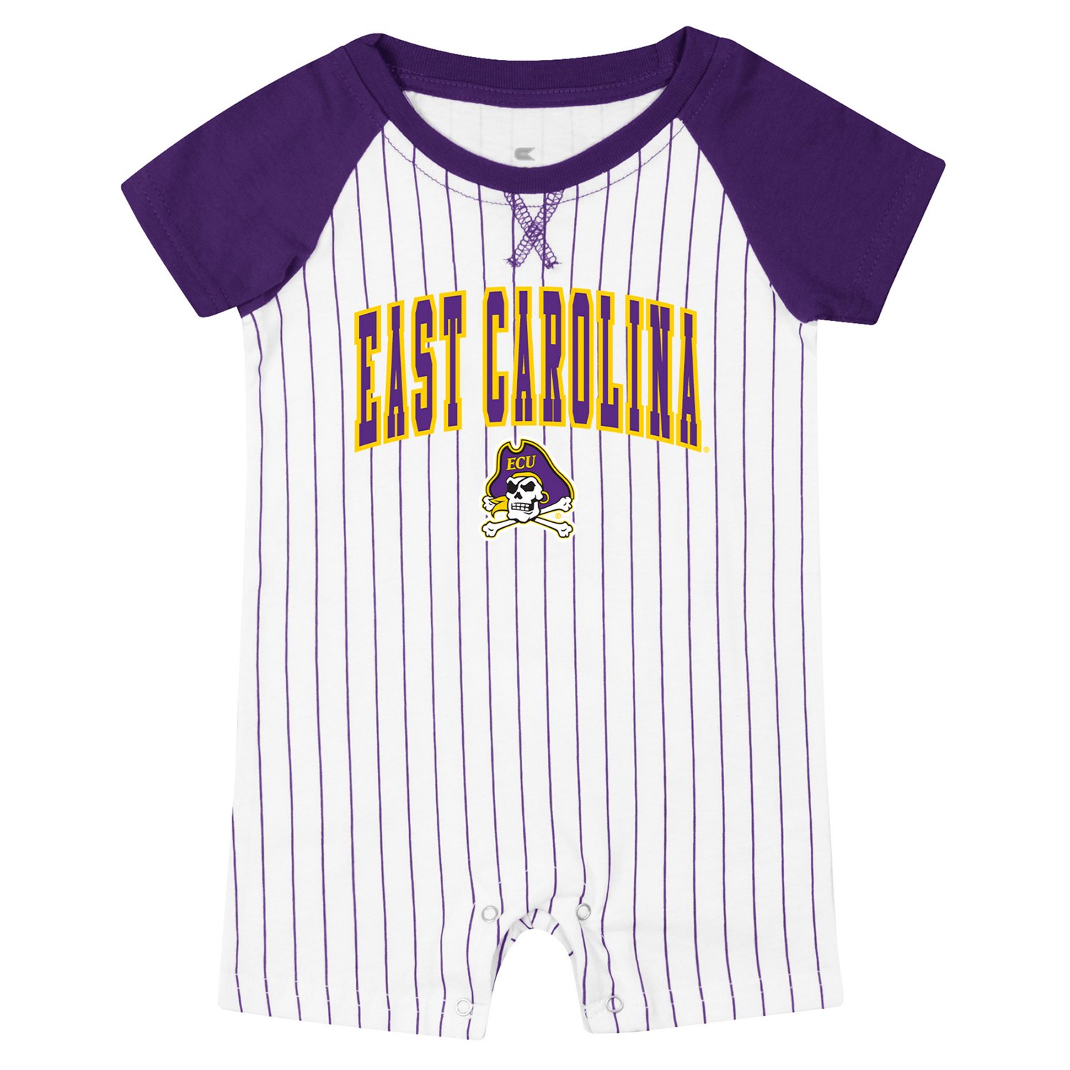 Colosseum Athletics Infant Boys' East Carolina University Viper Bite Baseball Romper