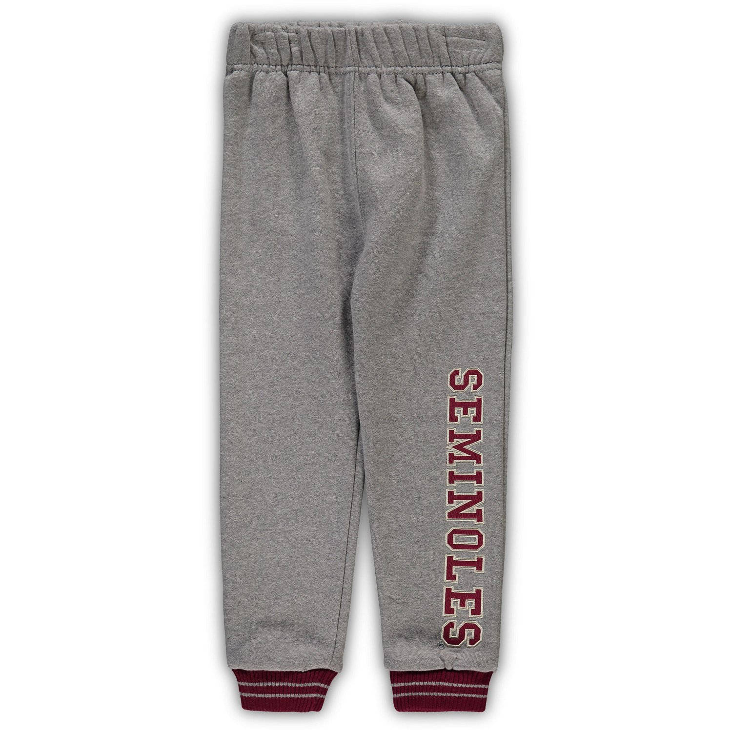 Colosseum Heathered Gray Florida State Seminoles Poppies Hoodie and Sweatpants Set - view number 4