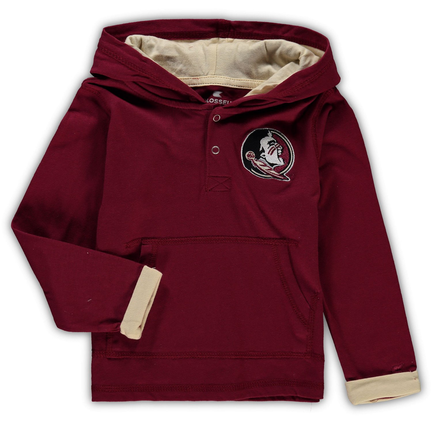 Colosseum Heathered Gray Florida State Seminoles Poppies Hoodie and Sweatpants Set - view number 2