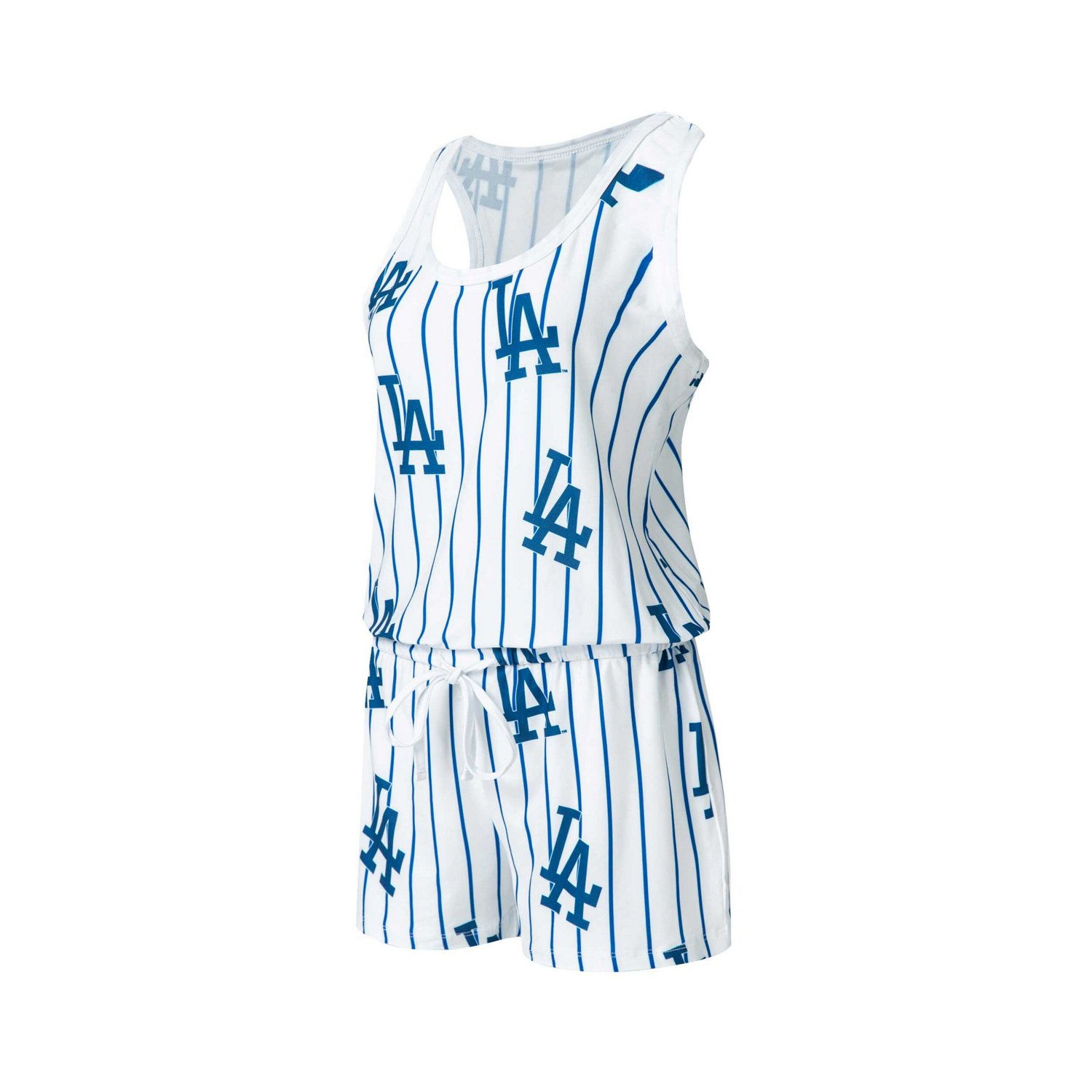 Concepts Sport Los Angeles Dodgers Reel Pinstripe Knit Romper