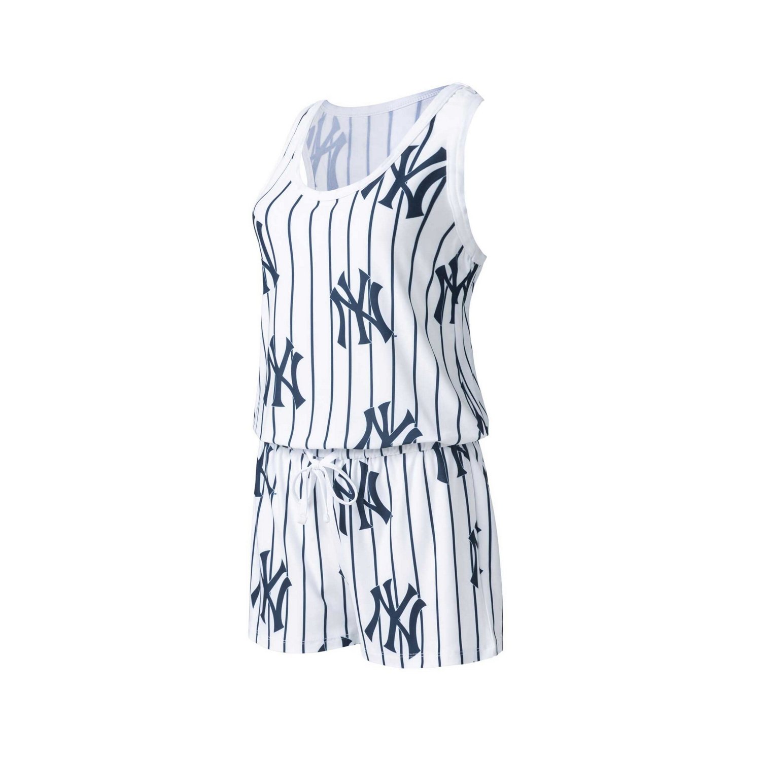 Concepts Sport New York Yankees Reel Pinstripe Knit Romper                                                                       - view number 1