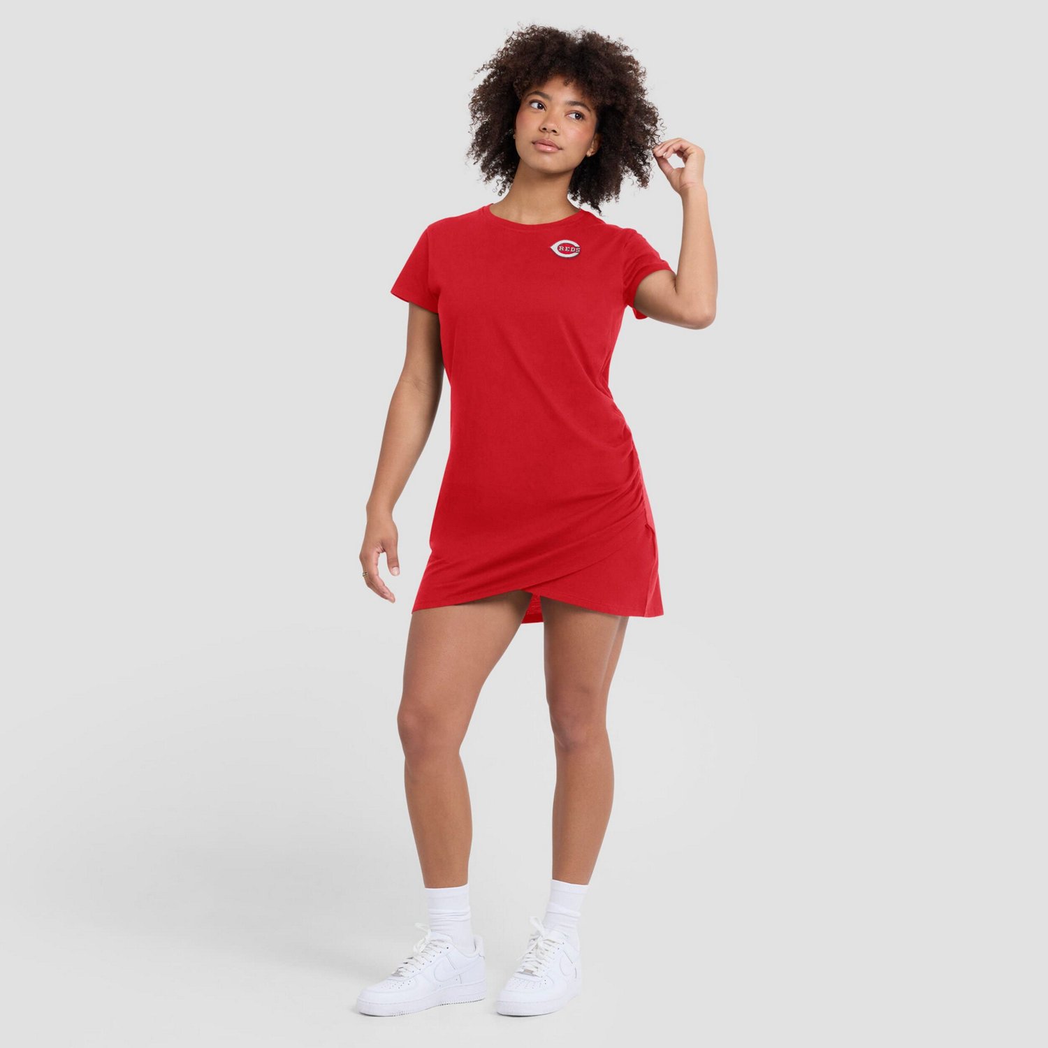 Fanatics Cincinnati s Ruched Drape T-Shirt Dress - view number 4