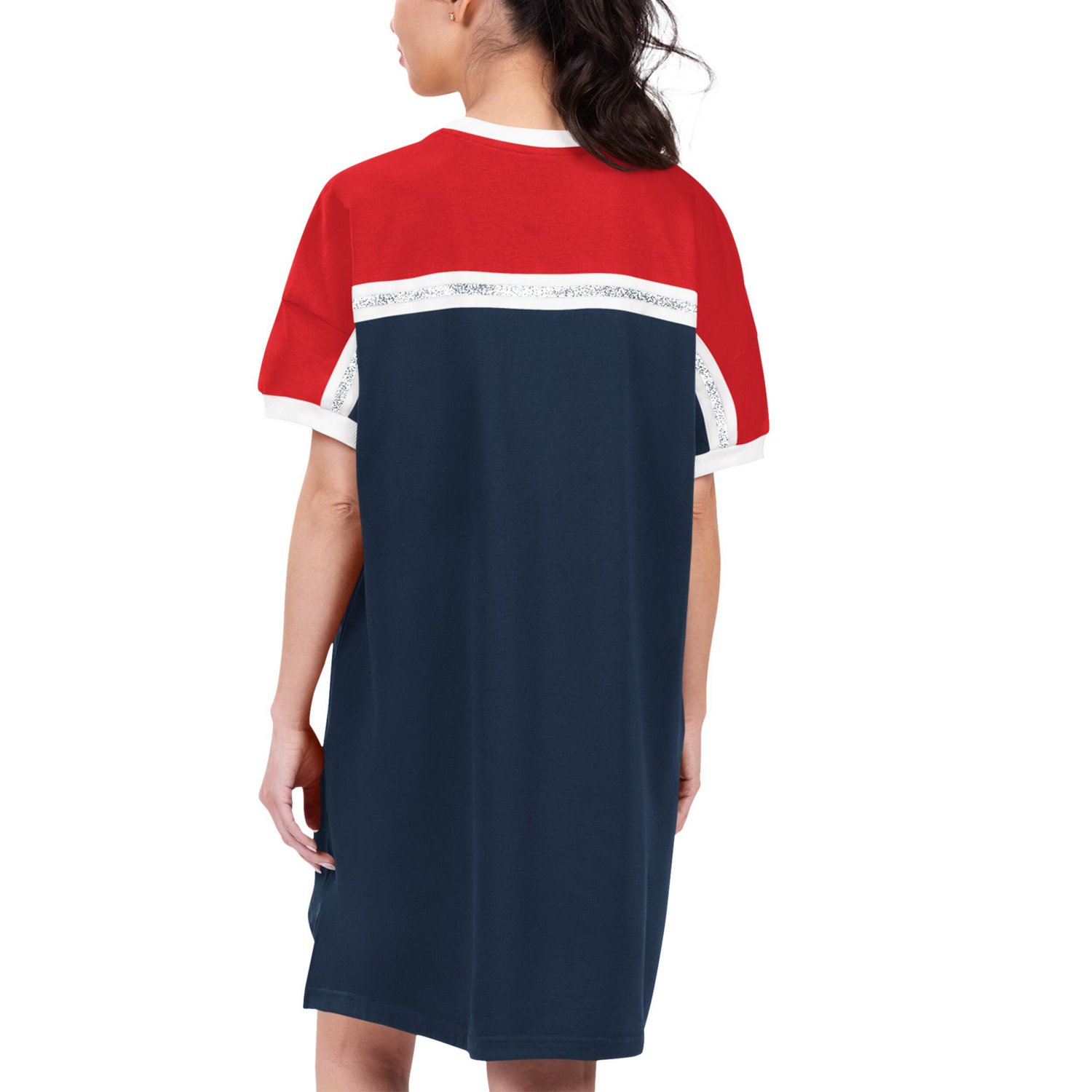 G-III 4Her by Carl Banks Red Atlanta Braves Circus Catch Sneaker Dress - view number 2