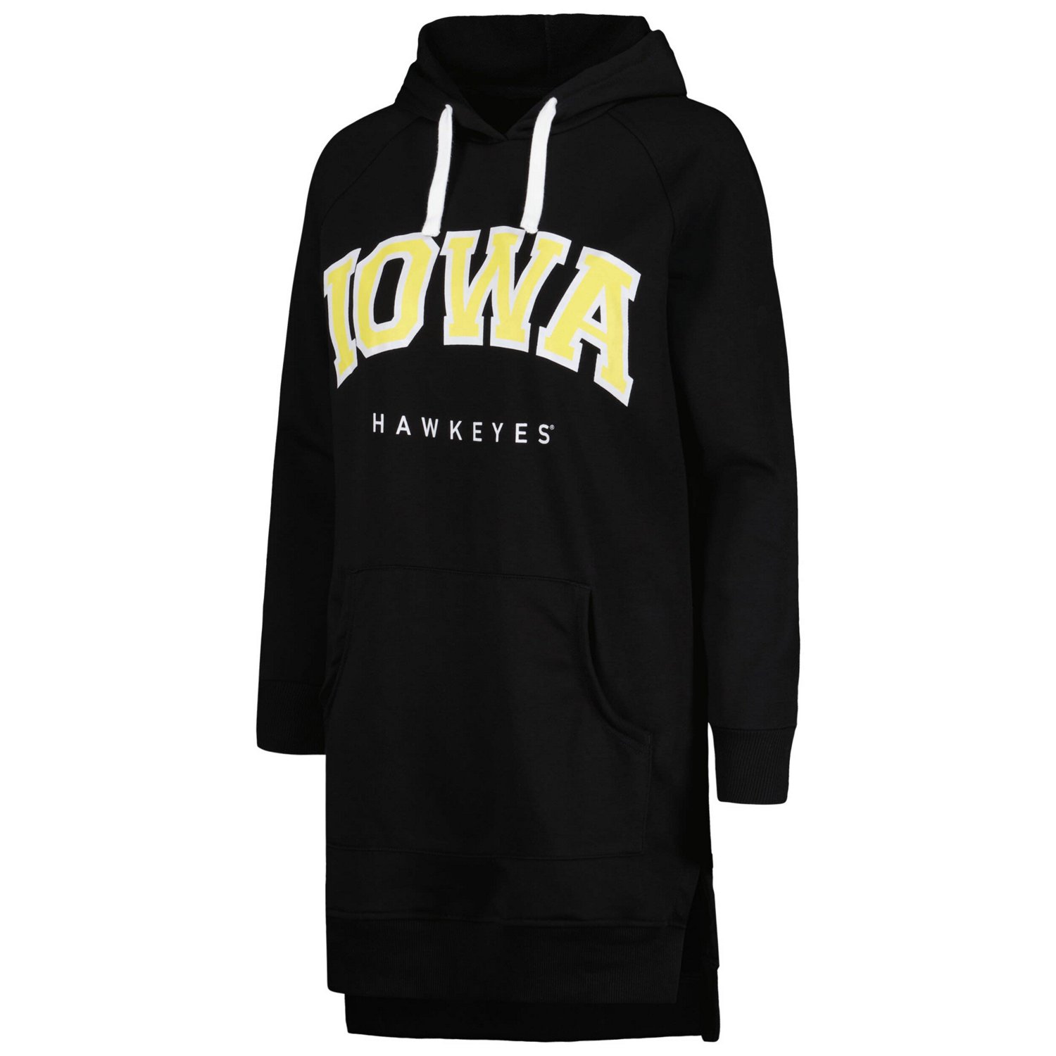 Gameday Couture Iowa Hawkeyes Take a Knee Raglan Hooded Sweatshirt Dress - view number 2