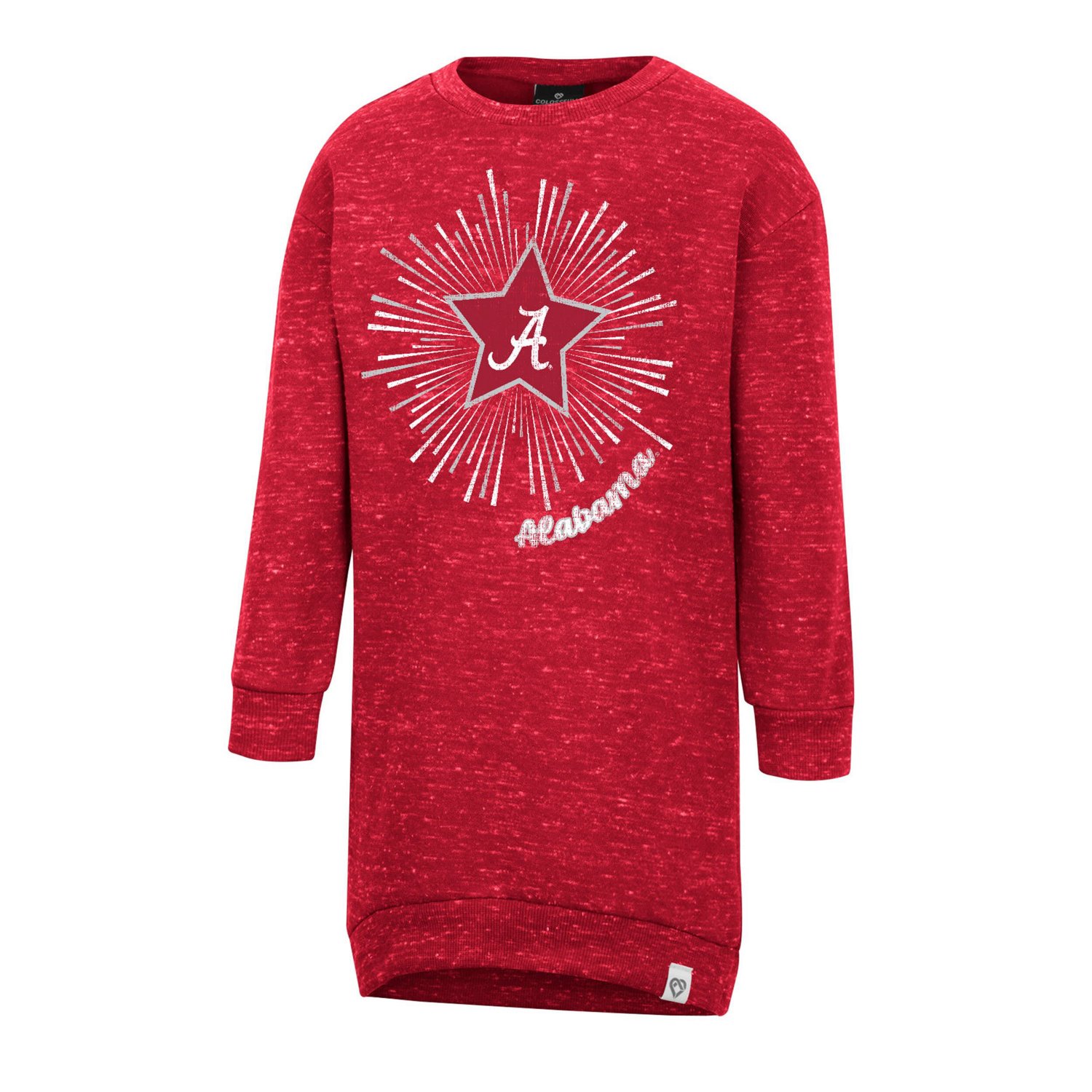 Girls Colosseum Alabama Tide Cindy Lou Sweatshirt Dress - view number 1