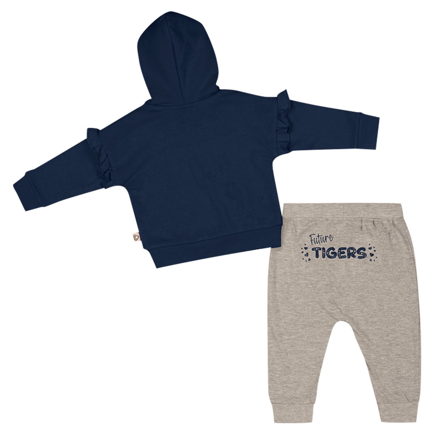 Girls Colosseum Auburn Tigers Patches Fleece Pullover Hoodie and Pants Set                                                       - view number 2