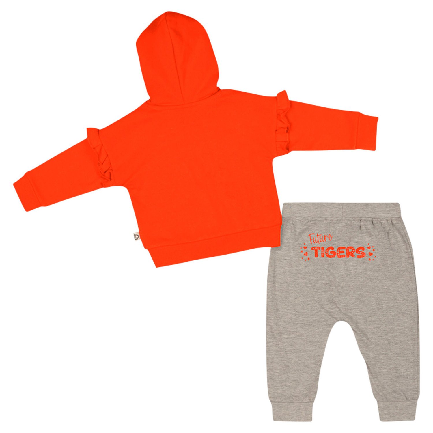 Girls Colosseum Clemson Tigers Patches Fleece Pullover Hoodie and Pants Set                                                      - view number 2