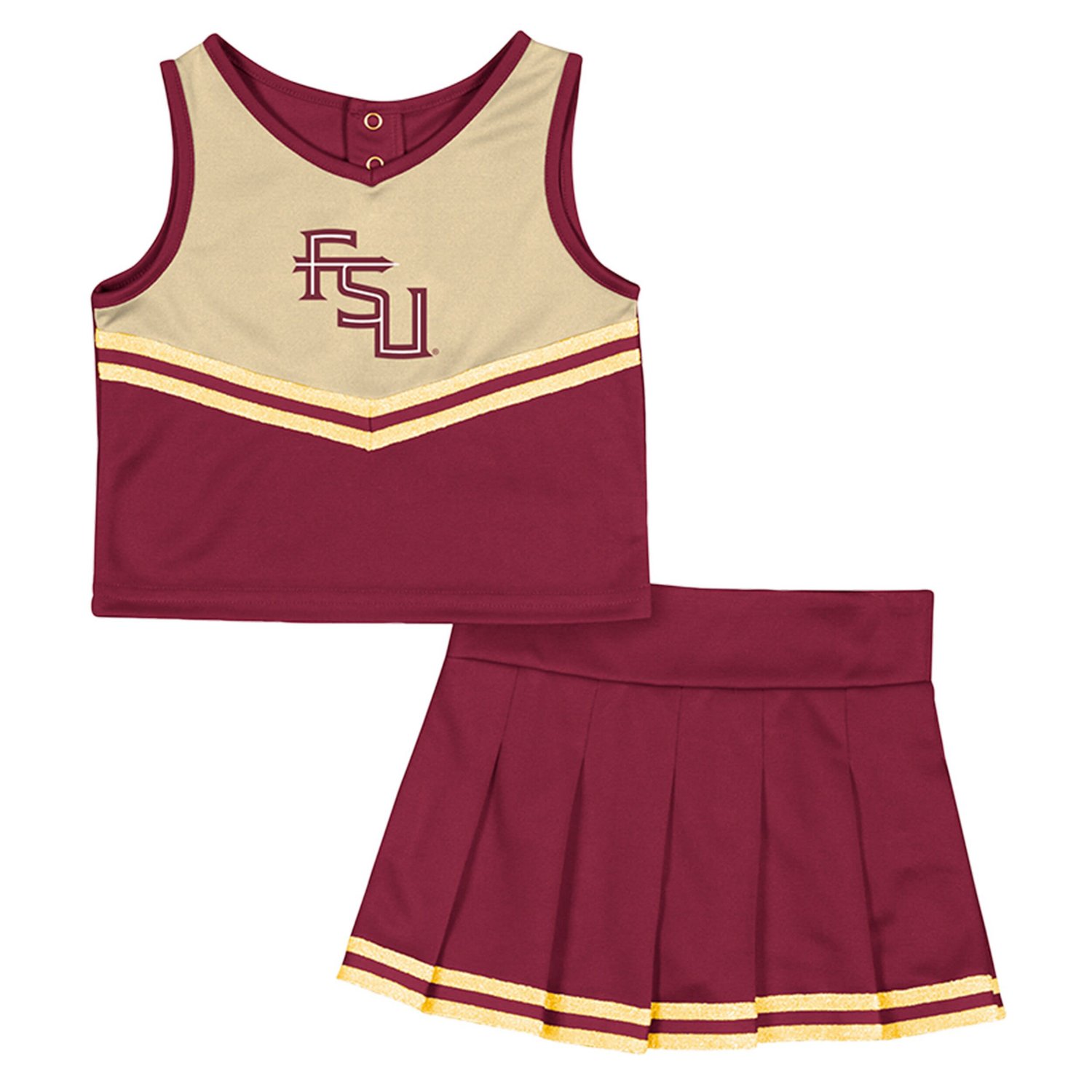 Girls Colosseum Florida State Seminoles Time For Recess Cheer Top  Skirt Set