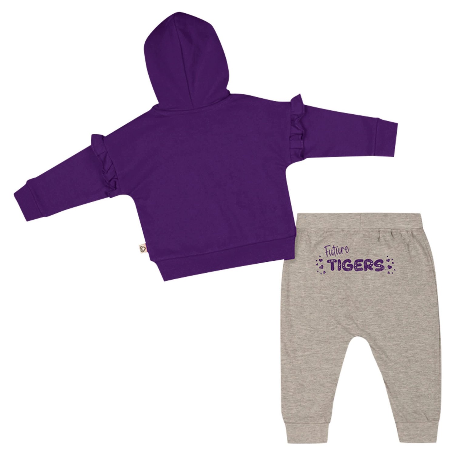Girls Colosseum LSU Tigers Patches Fleece Pullover Hoodie and Pants Set