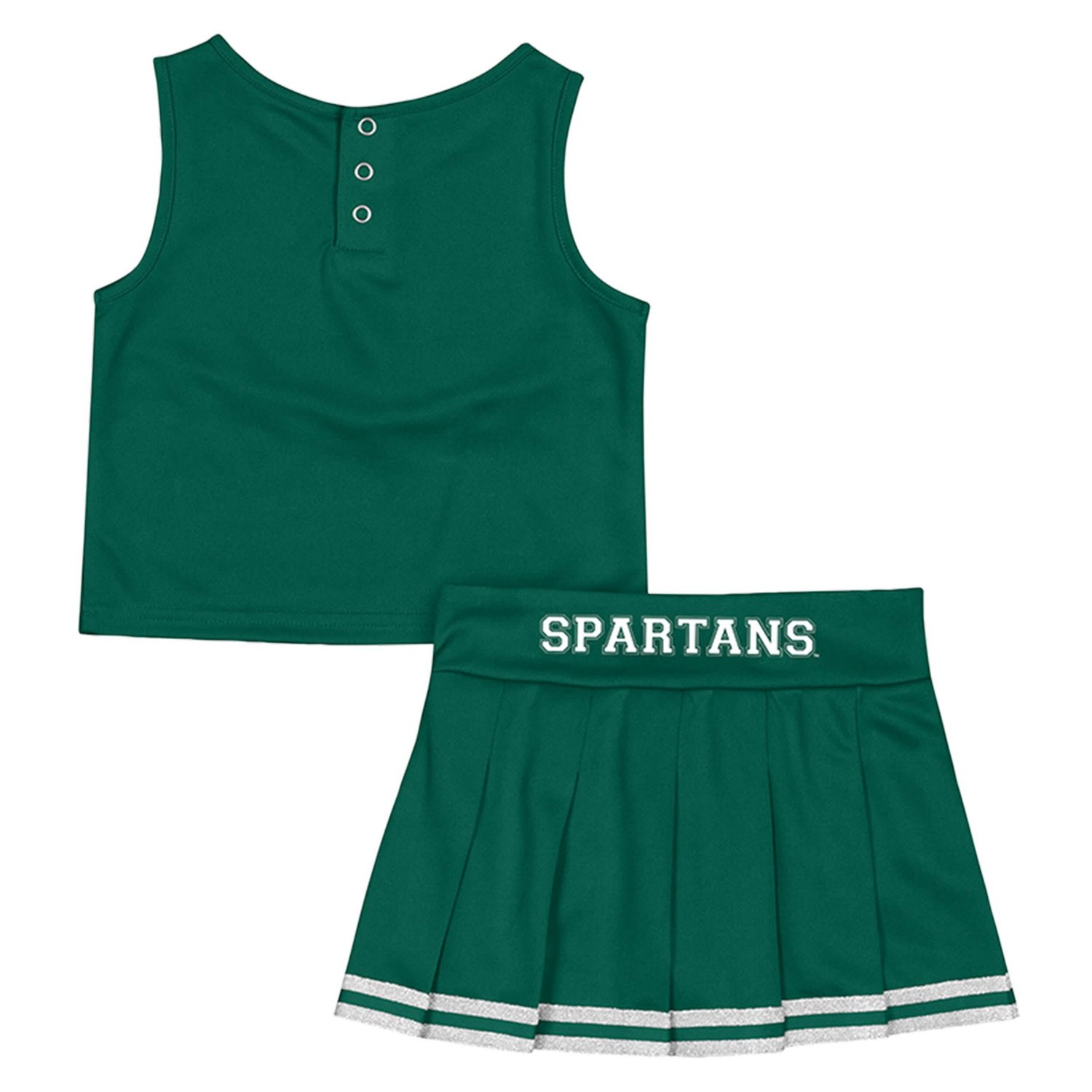 Girls Colosseum Michigan State Spartans Time For Recess Cheer Top  Skirt Set - view number 2