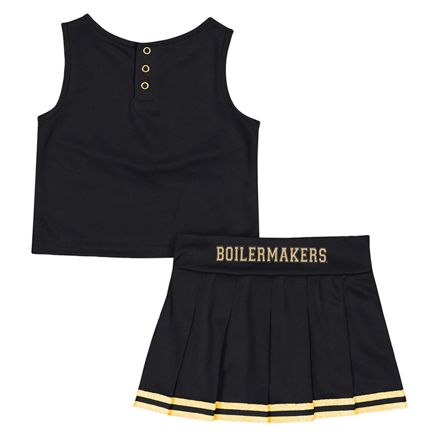 Girls Colosseum Purdue Boilermakers Time For Recess Cheer Top  Skirt Set