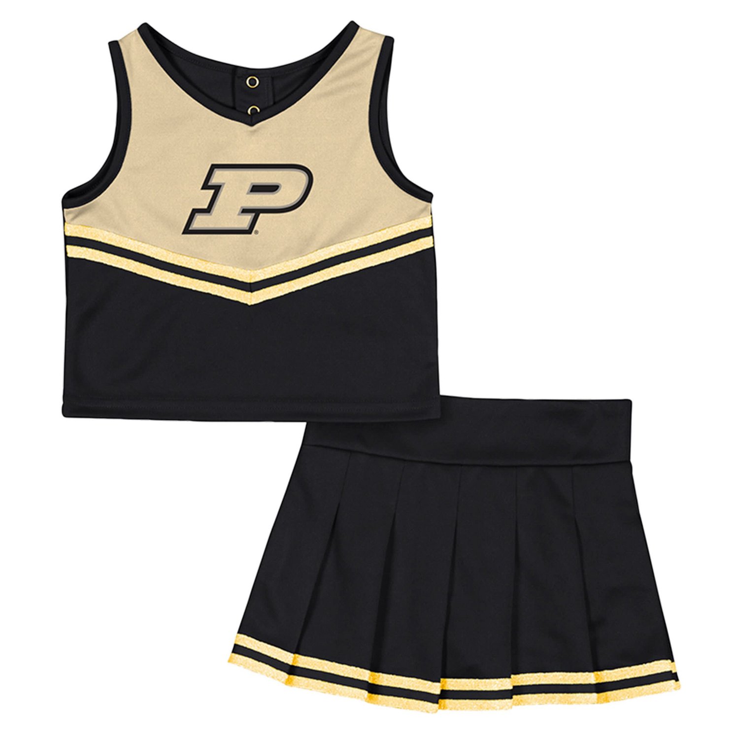 Girls Colosseum Purdue Boilermakers Time For Recess Cheer Top  Skirt Set