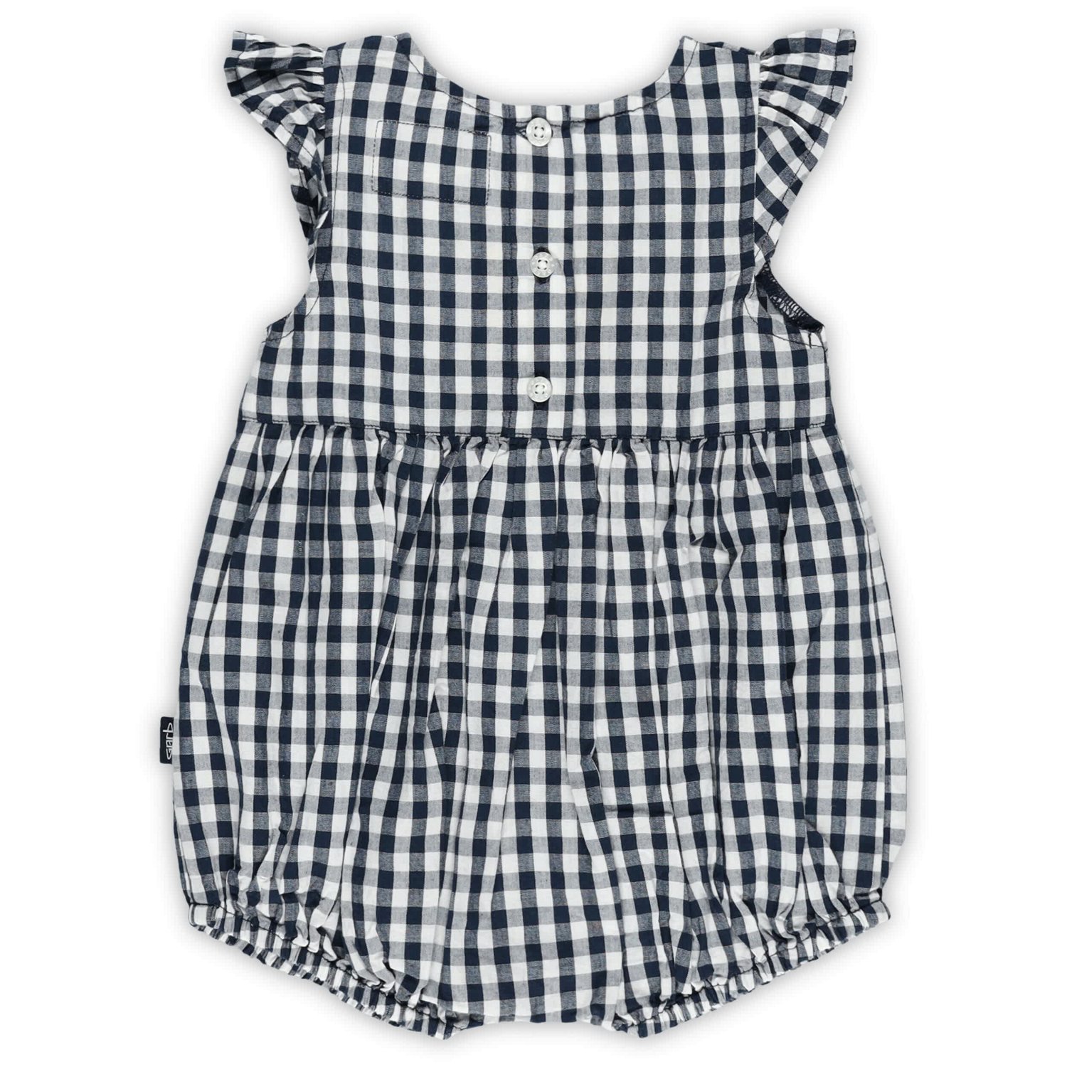 Girl's Garb Michigan Wolverines Cara Gingham Ruffled Bodysuit - view number 3