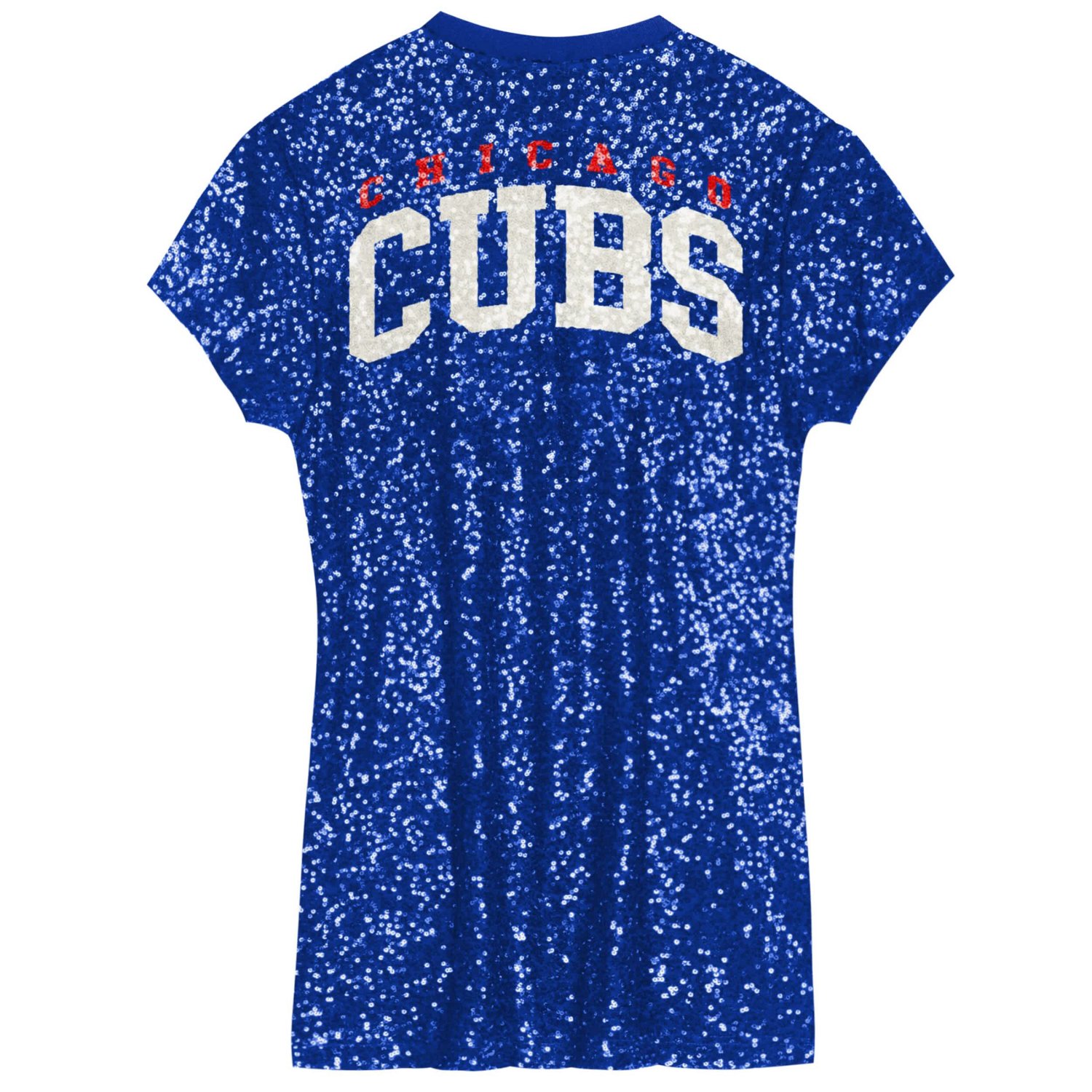 Girls Preschool Chicago Cubs Sequin V-Neck Dress - view number 3