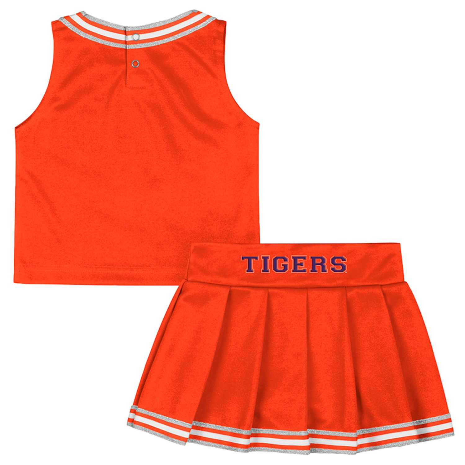 Girls Toddler Colosseum Clemson Tigers Lollipop Park Cheer Two-Piece Set - view number 2