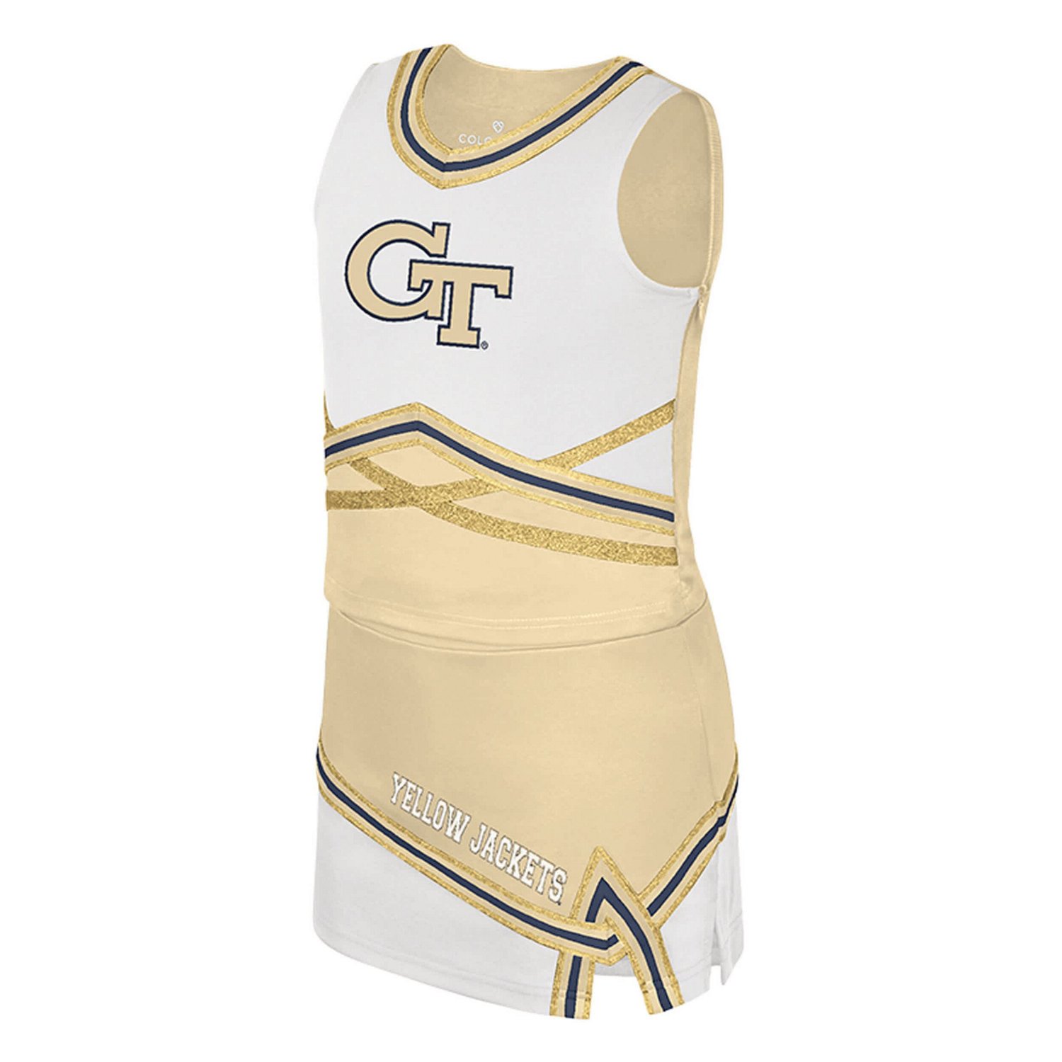 Girls Youth Colosseum Georgia Tech Yellow Jackets Lollipop Park Cheer Two-Piece Set - view number 2