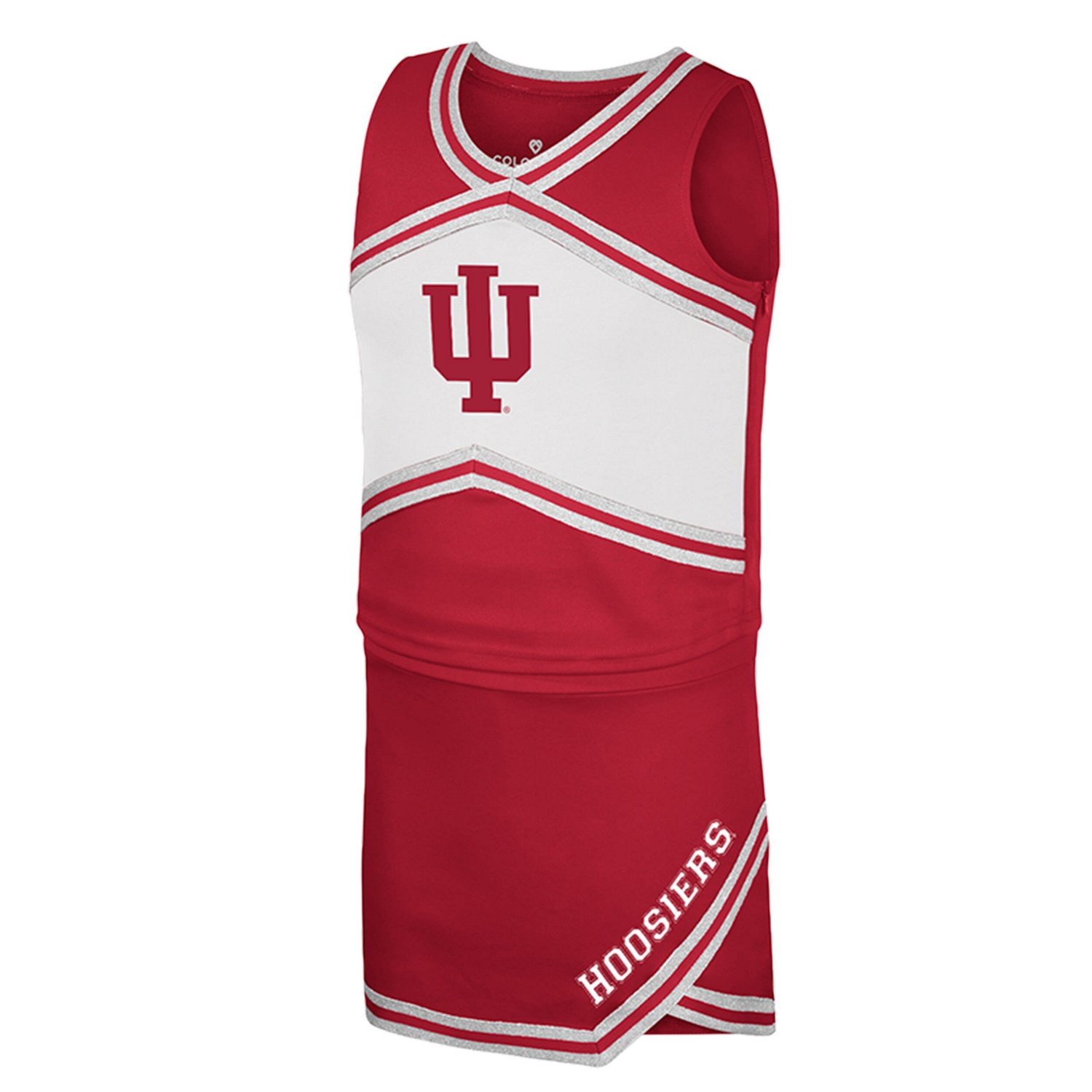 Girls Youth Colosseum Indiana Hoosiers Cheerleader Top  Skirt Set - view number 2