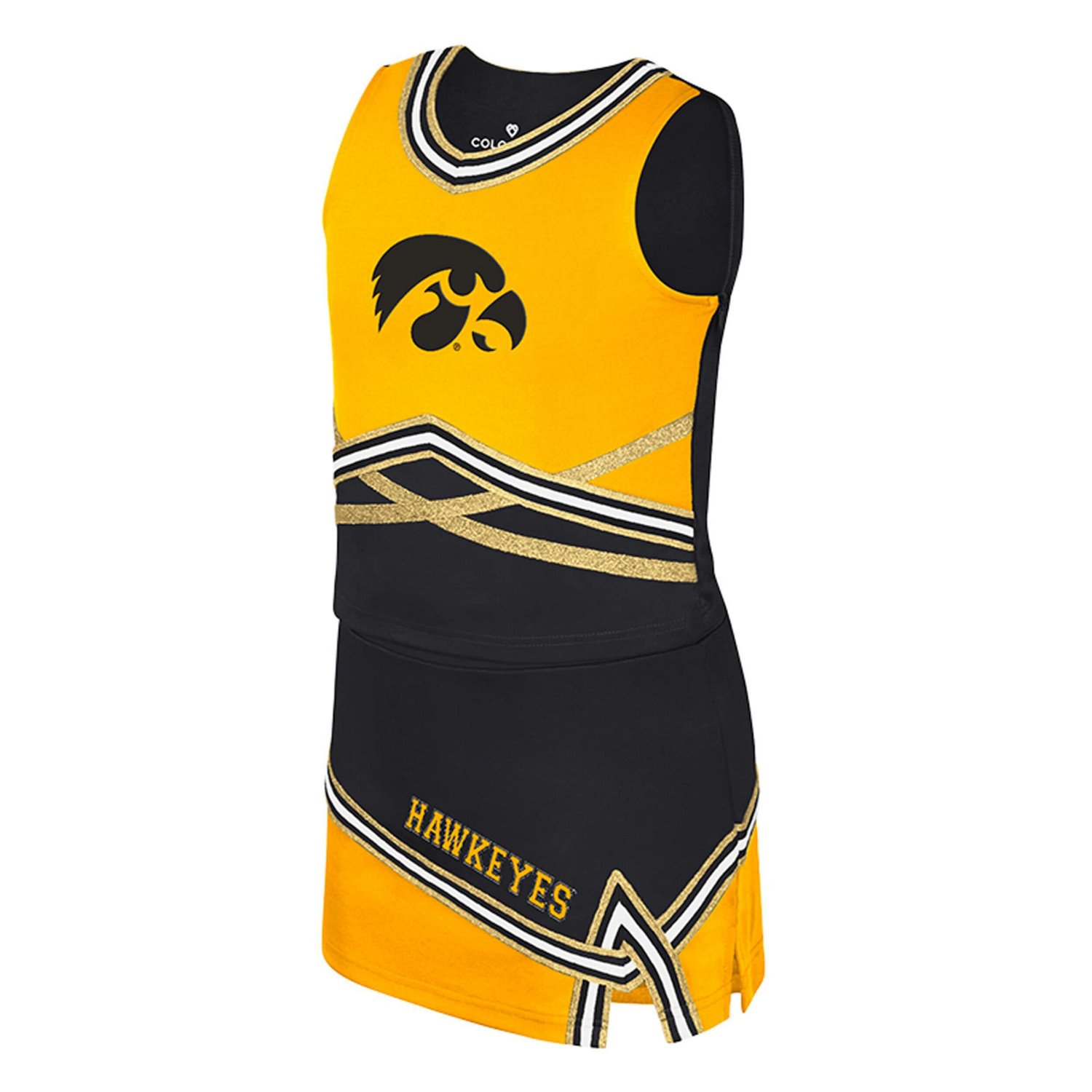 Girls Youth Colosseum Iowa Hawkeyes Lollipop Park Cheer Two-Piece Set - view number 2