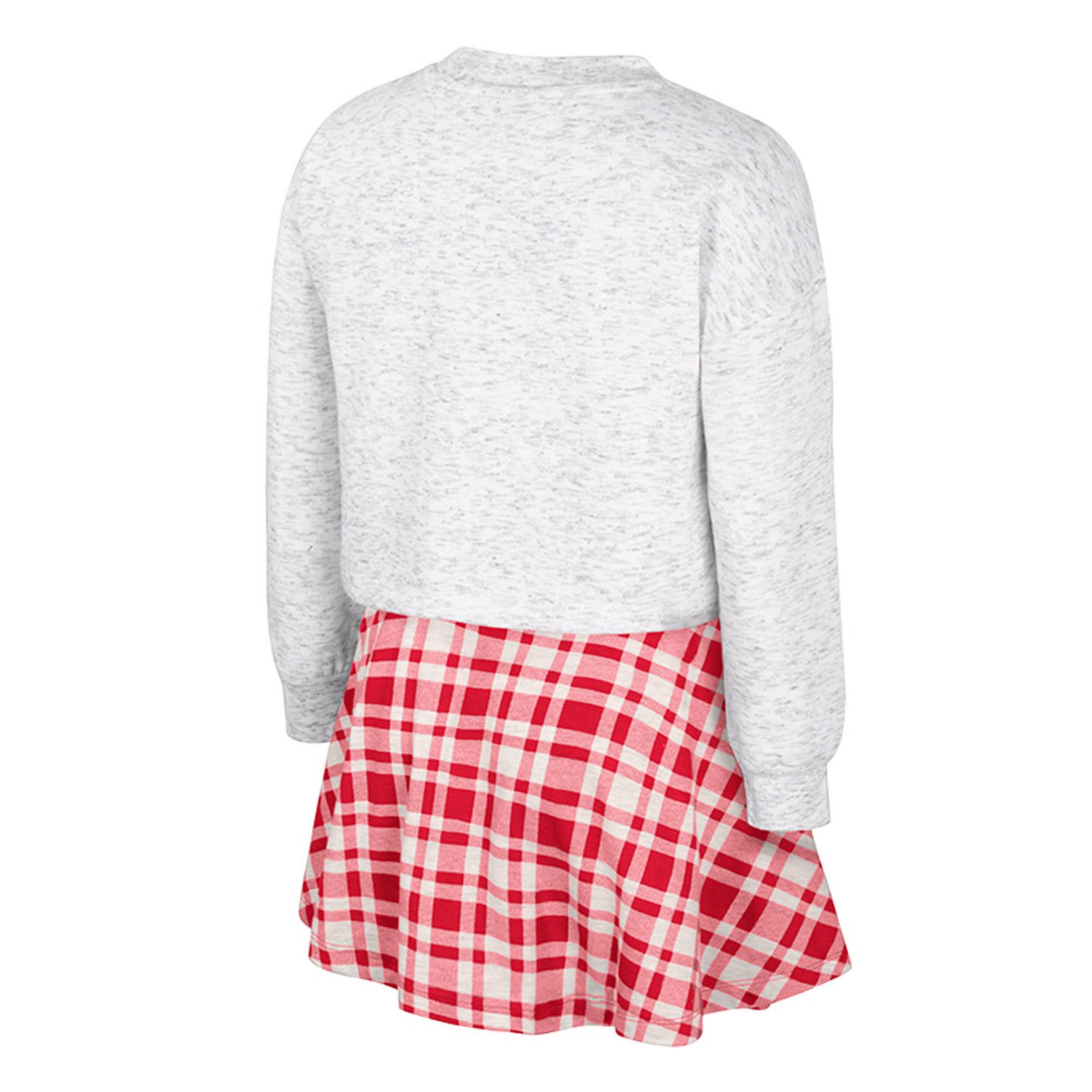 Girls Youth Colosseum Ohio State Buckeyes Marceline Plaid Skirt and Top Set - view number 3