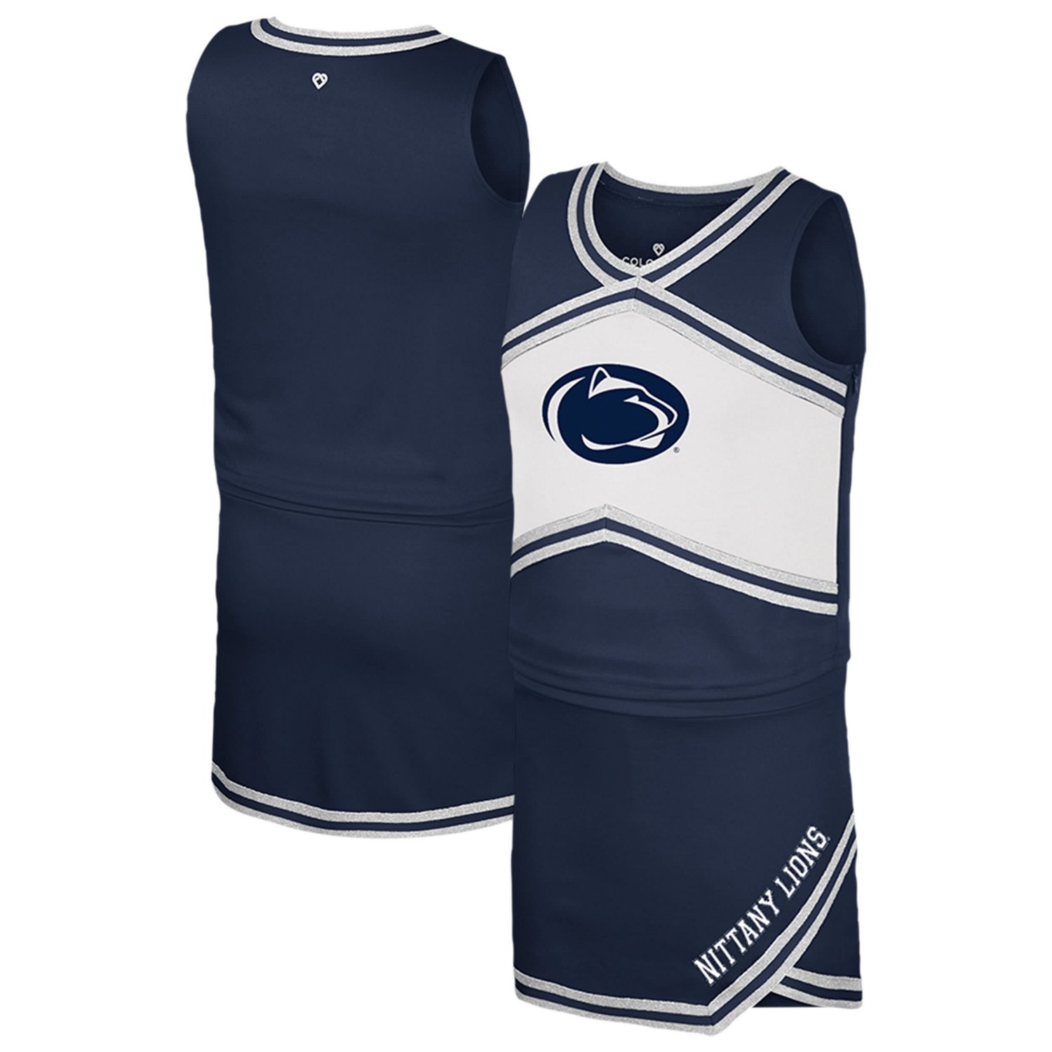 Girls Youth Colosseum Penn State Nittany Lions Cheerleader Top  Skirt Set