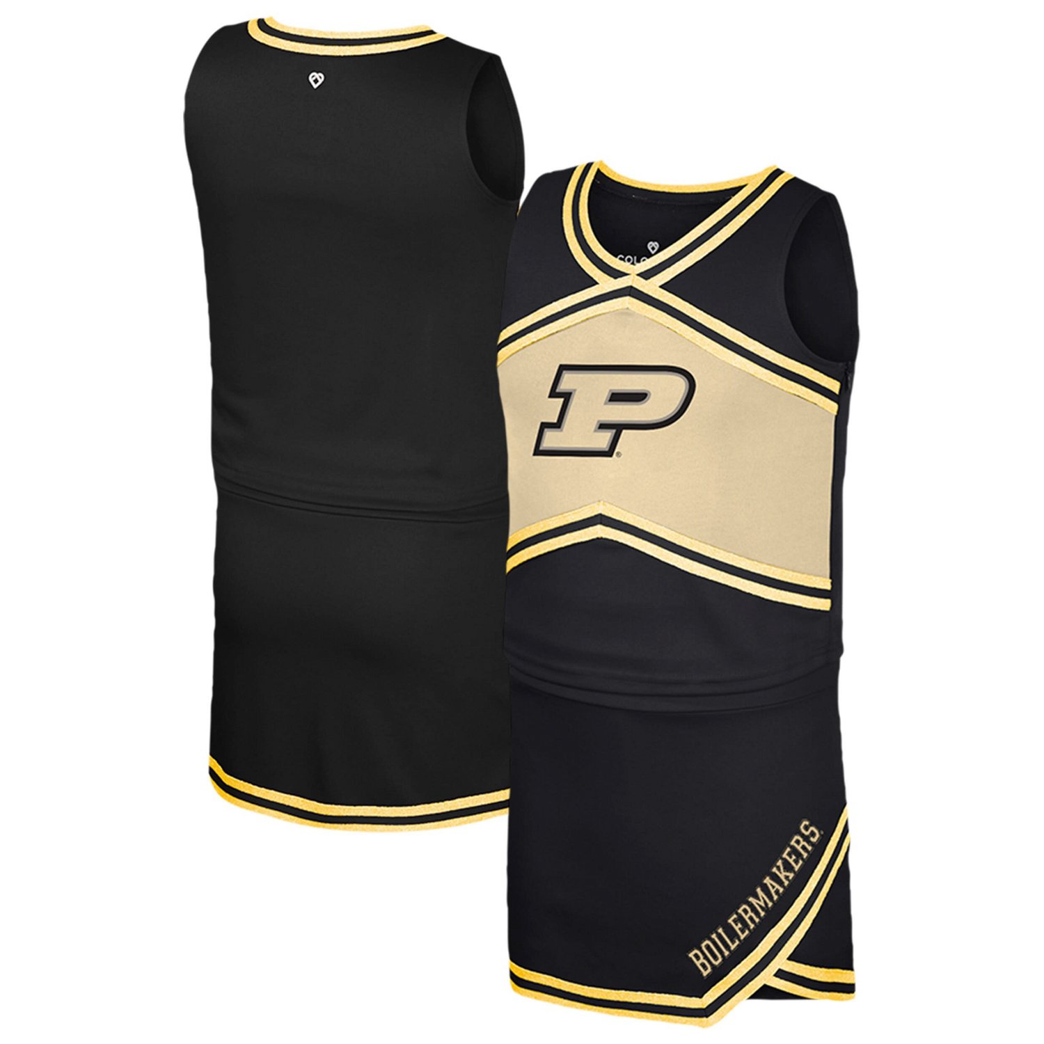 Girls Youth Colosseum Purdue Boilermakers Cheerleader Top  Skirt Set
