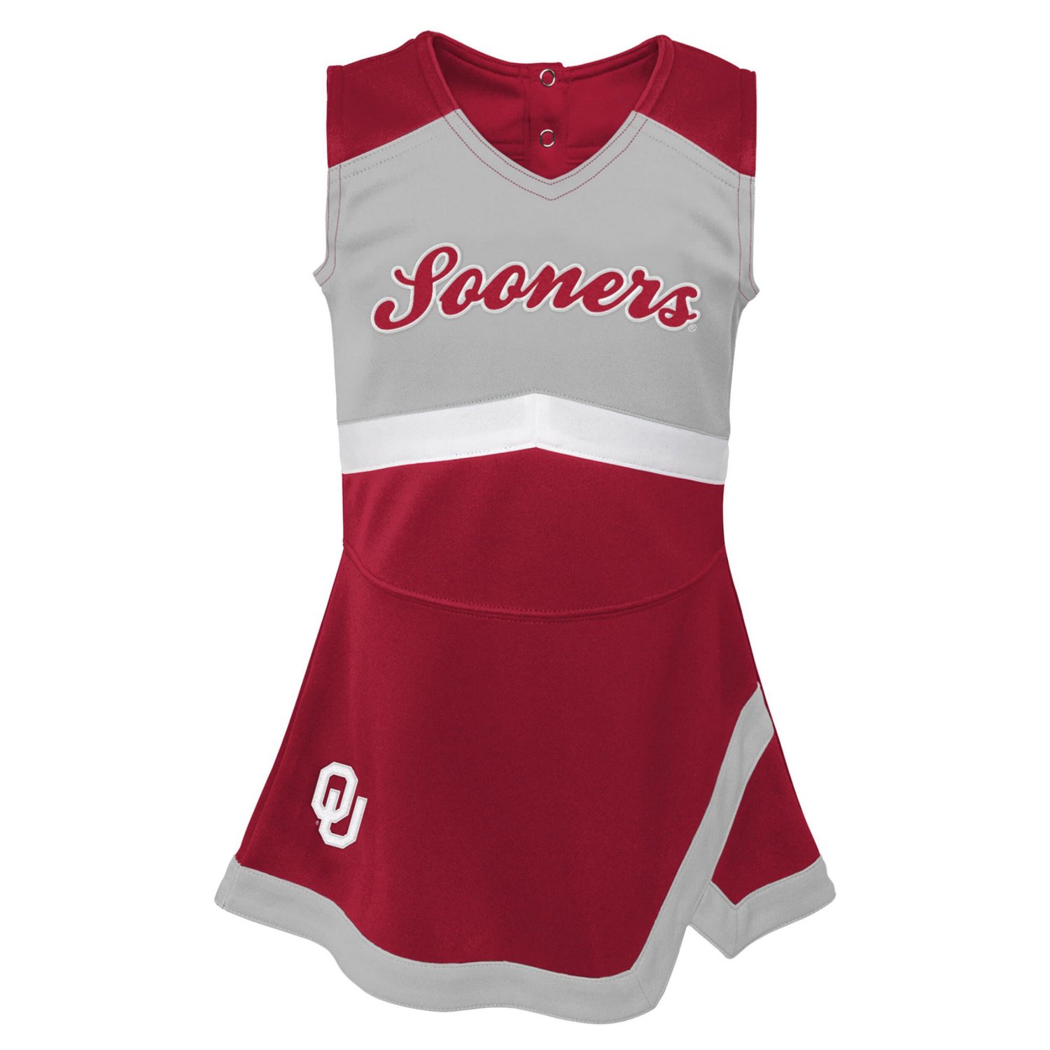 Girls Youth Oklahoma Sooners Cheer Captain Jumper Dress                                                                          - view number 2