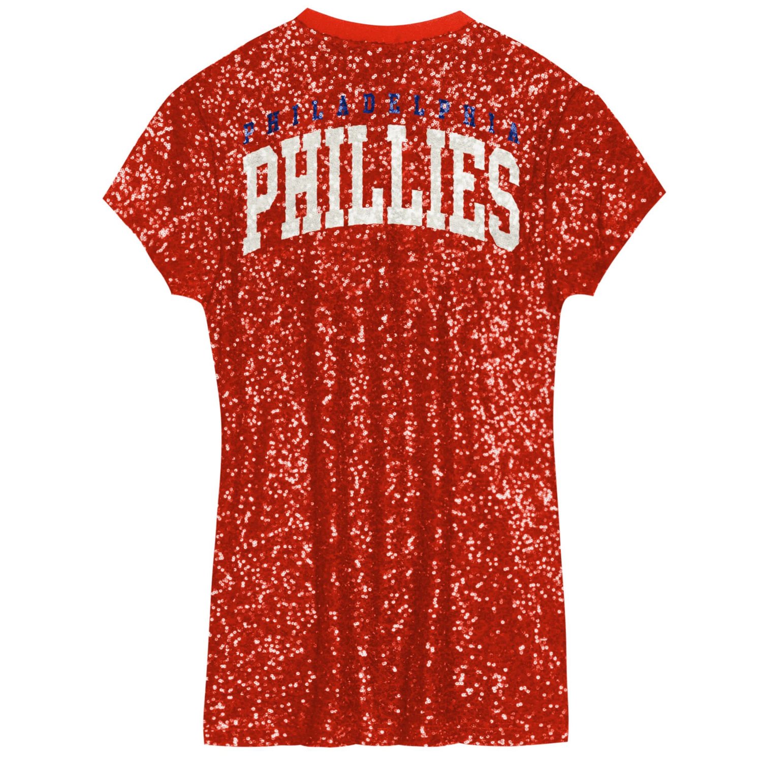 Girls Youth Philadelphia Phillies Sequin V-Neck Dress - view number 3