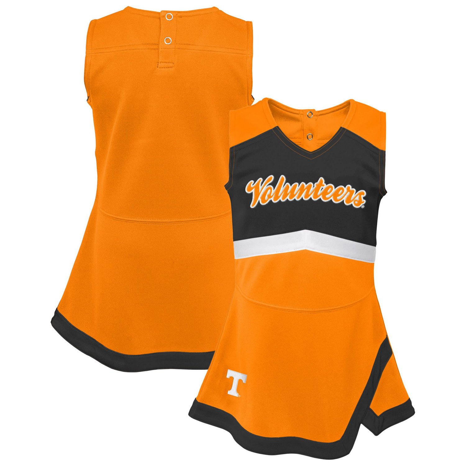 Girls Youth Tennessee Volunteers Cheer Captain Jumper Dress