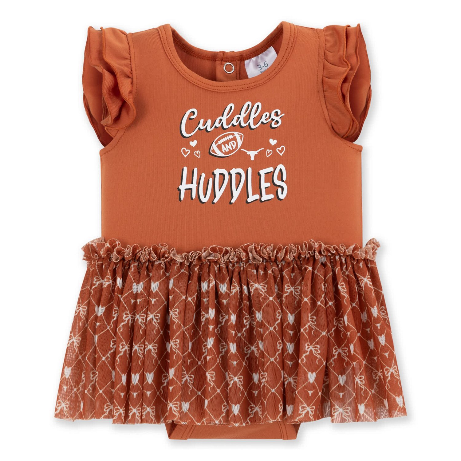 Girls ZooZatz Texas Texas Longhorns Onesie Dress