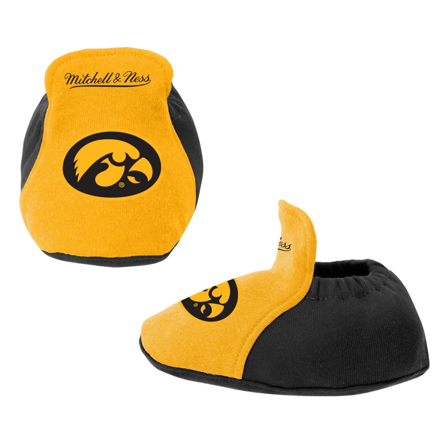 Mitchell  Ness Gold Iowa Hawkeyes 3-Pack Bodysuit Bib and Bootie Set