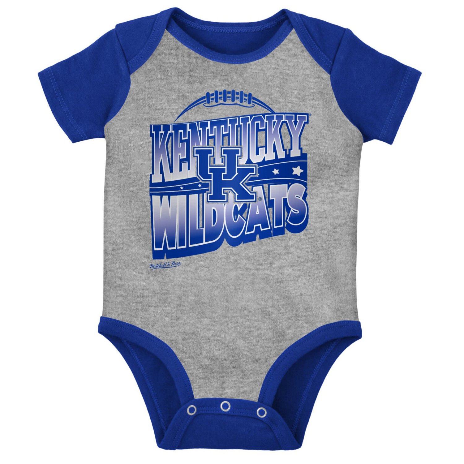 Mitchell  Ness Heather Gray Kentucky Wildcats 3-Pack Bodysuit Bib and Bootie Set