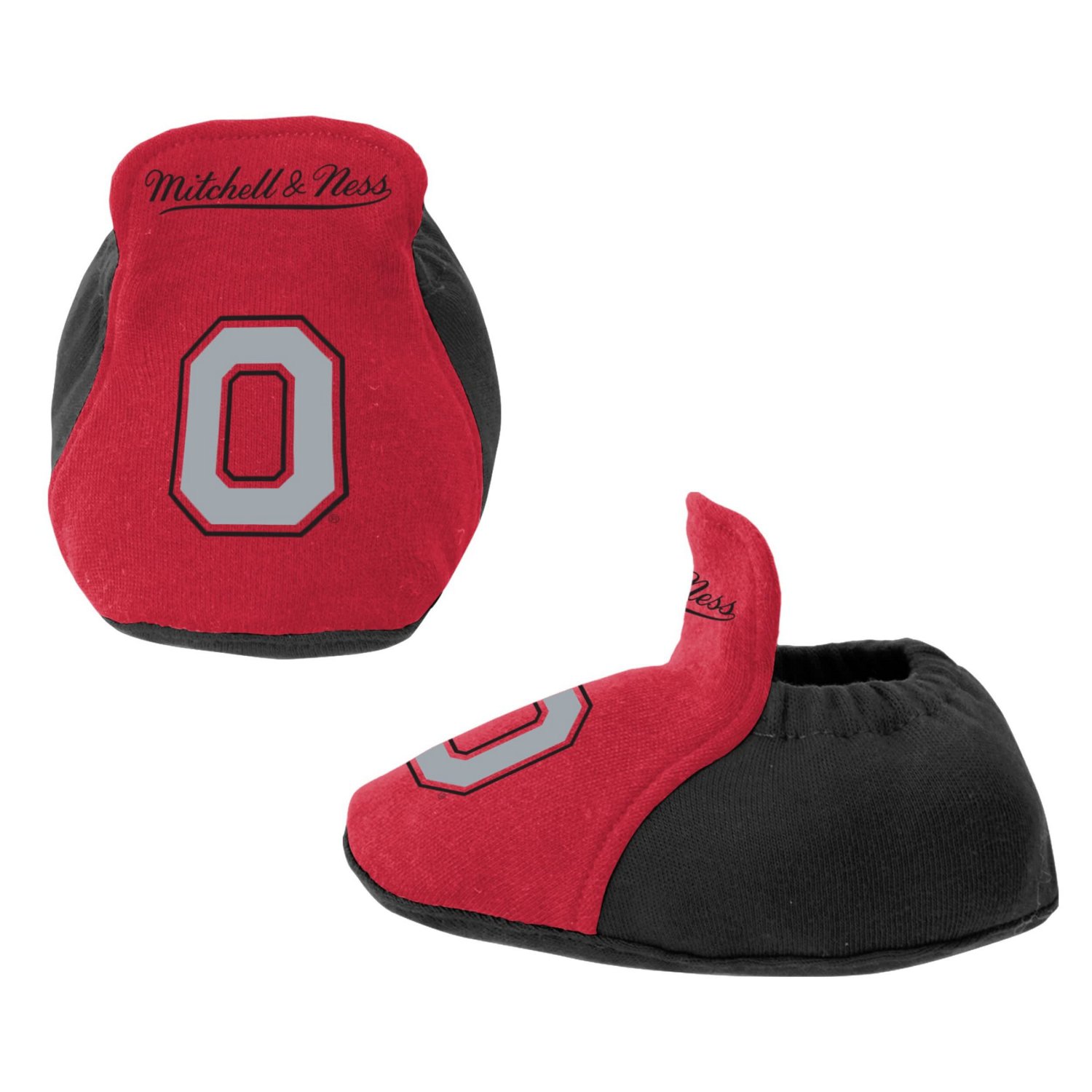 Mitchell  Ness Scarlet Ohio State Buckeyes 3-Pack Bodysuit Bib and Bootie Set