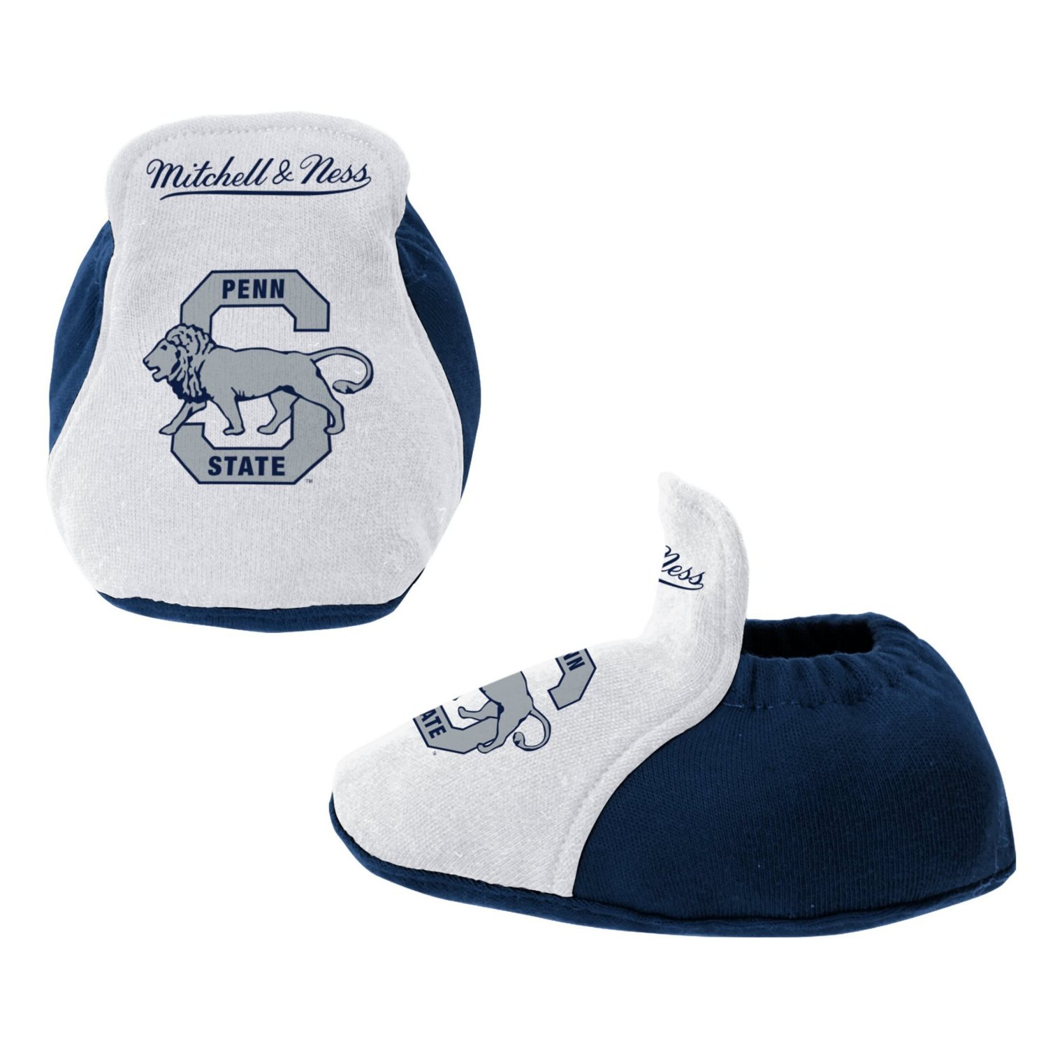 Mitchell  Ness White Penn State Nittany Lions 3-Pack Bodysuit Bib and Bootie Set