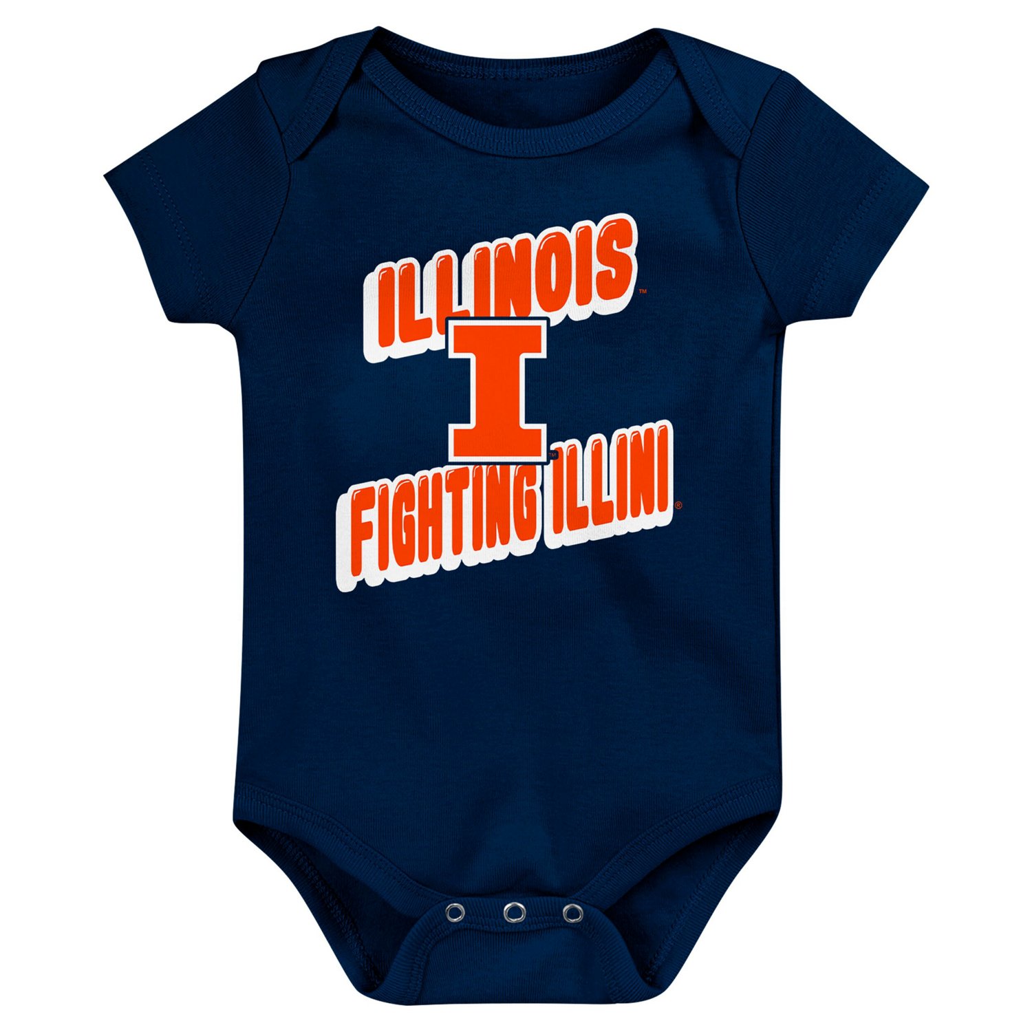 Newborn Illinois Fighting Illini Sunday Comics 3-Pack Bodysuit Set - view number 2