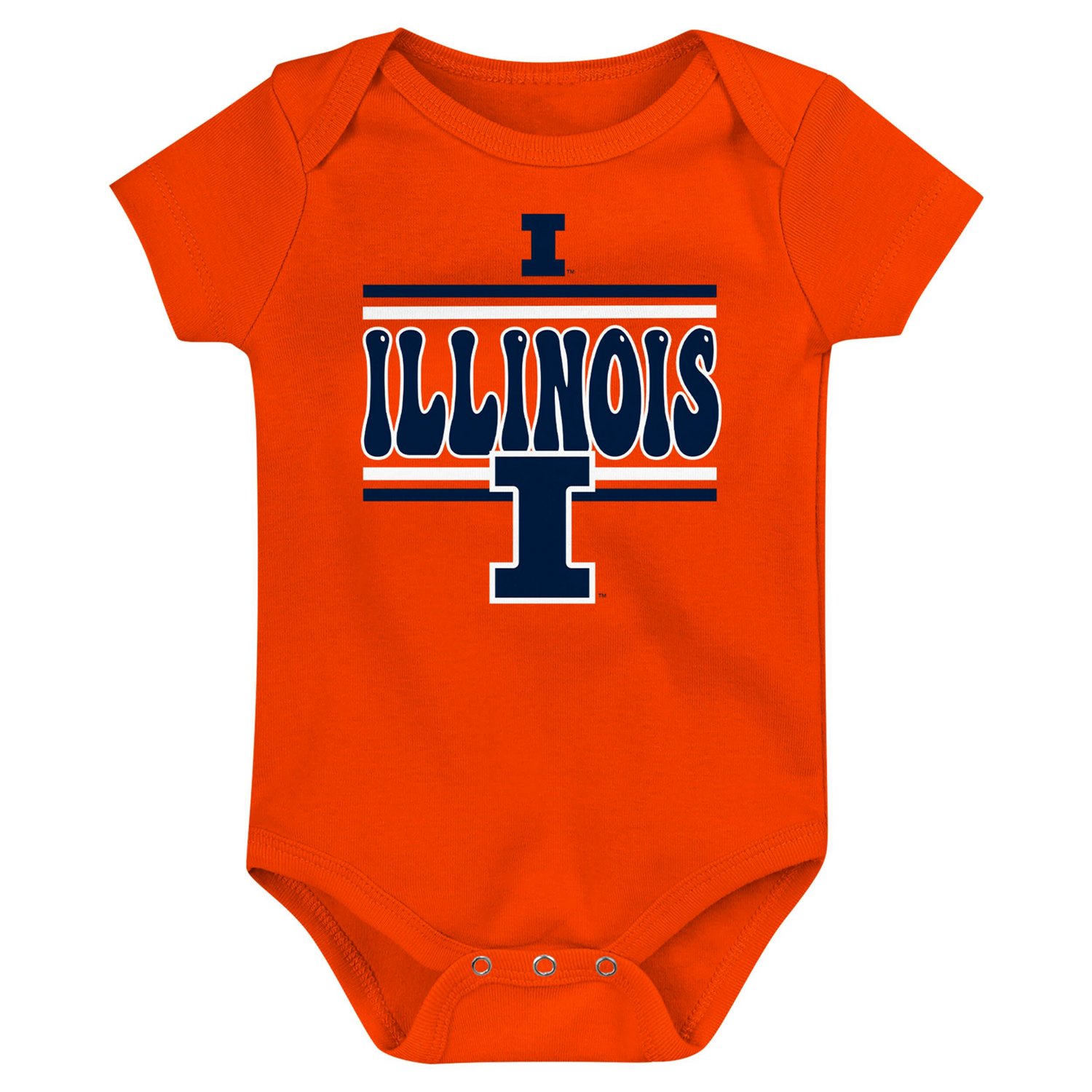 Newborn Illinois Fighting Illini Sunday Comics 3-Pack Bodysuit Set - view number 3