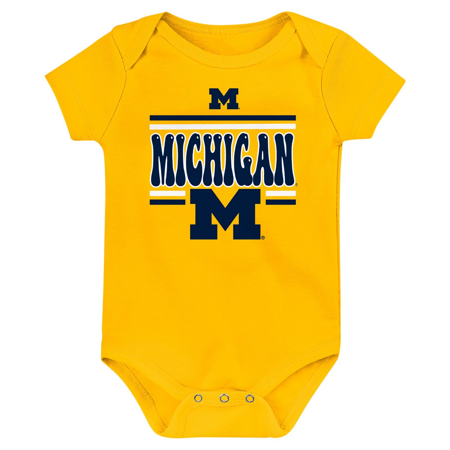 Newborn Michigan Wolverines Sunday Comics 3-Pack Bodysuit Set - view number 3