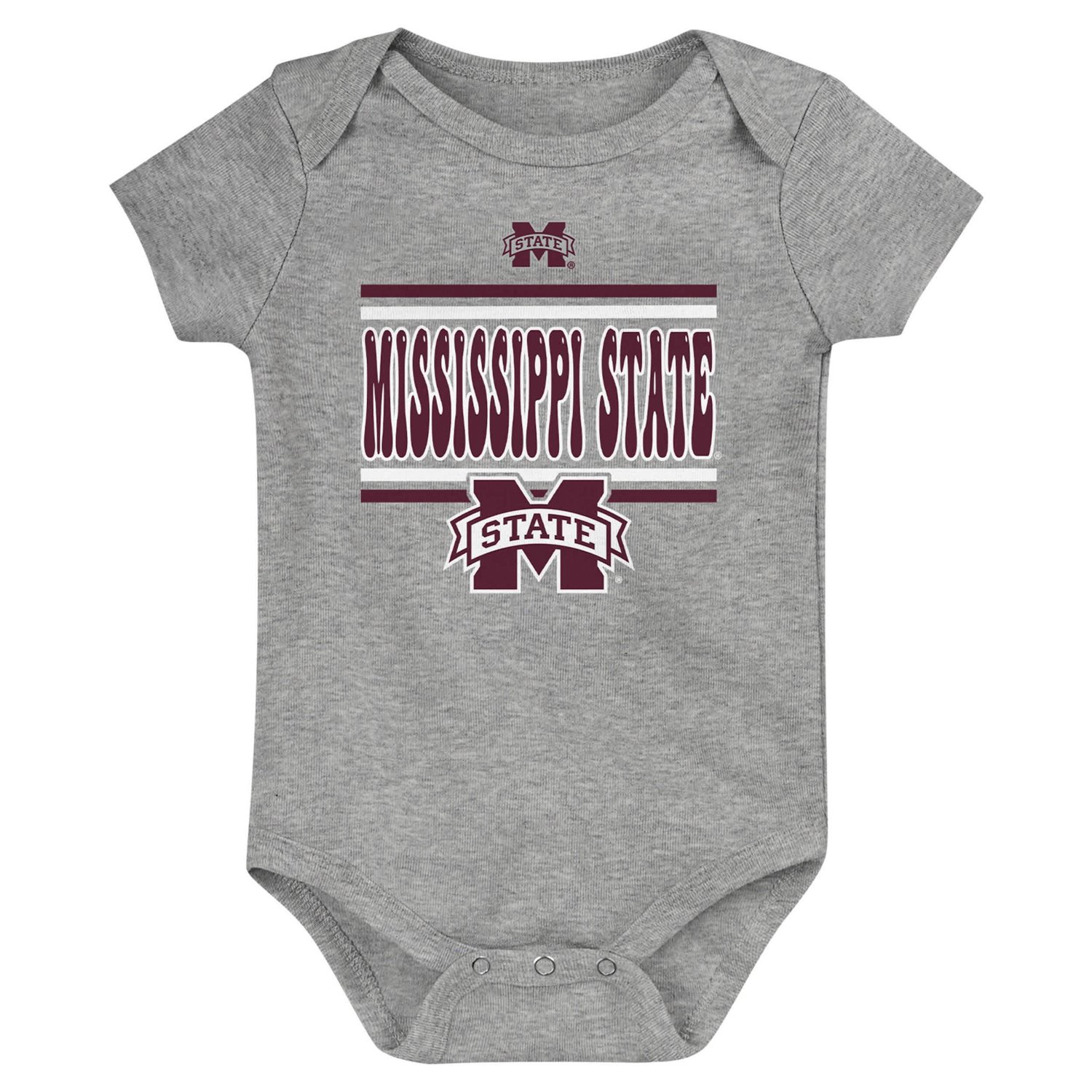 Newborn Mississippi State Bulldogs Sunday Comics 3-Pack Bodysuit Set - view number 3