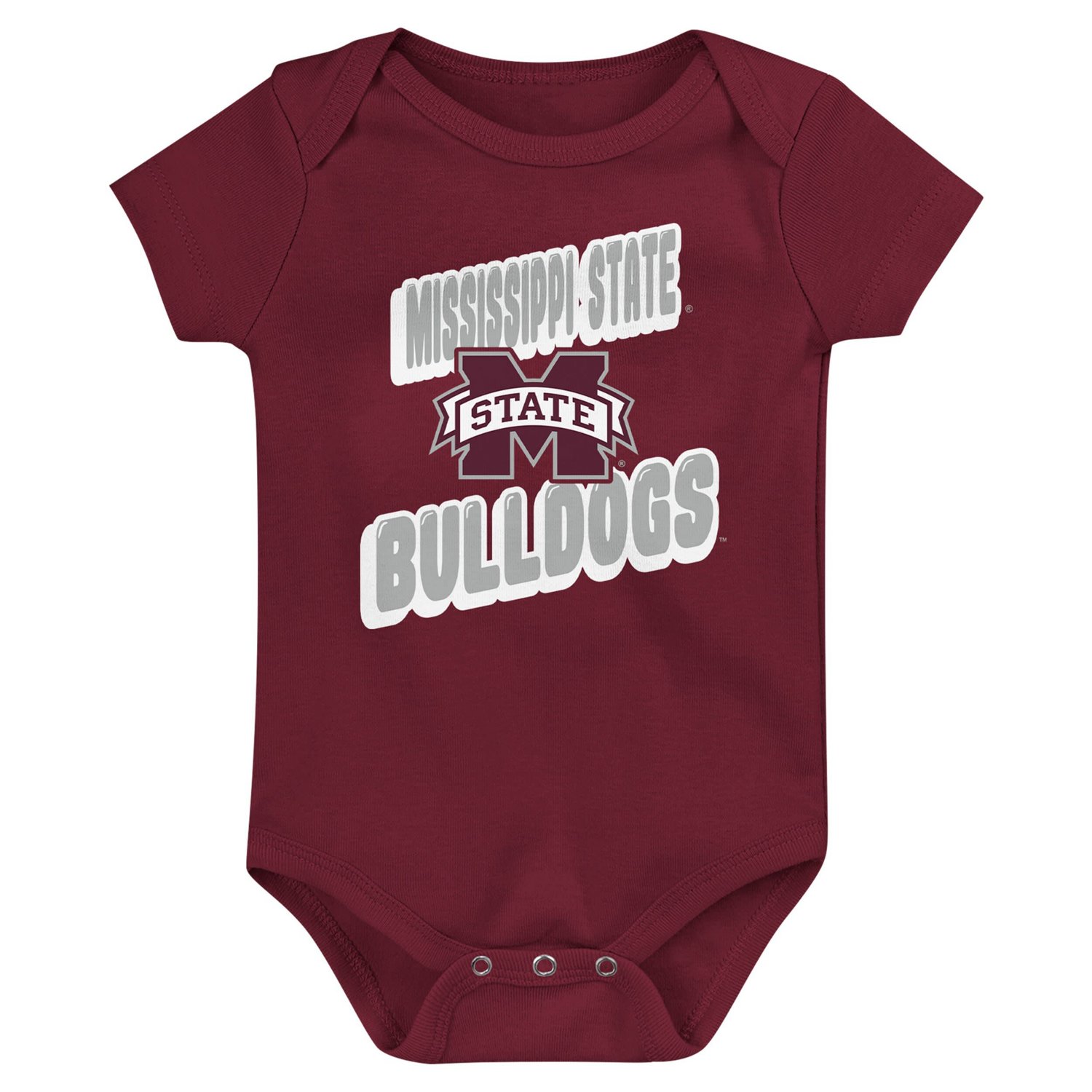 Newborn Mississippi State Bulldogs Sunday Comics 3-Pack Bodysuit Set
