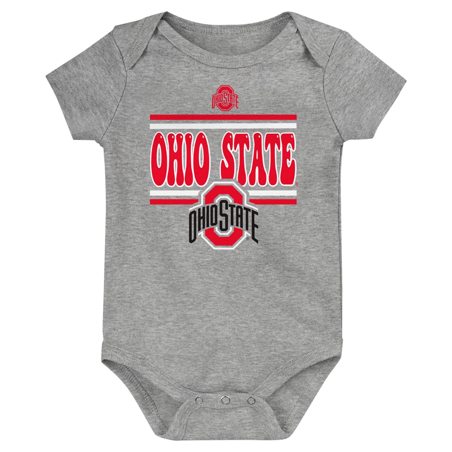 Ohio State Buckeyes Sunday Comics 3-Pack Bodysuit Set