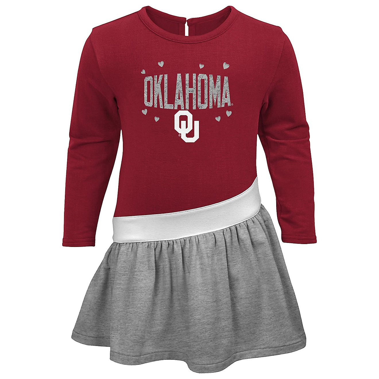 Oklahoma Sooners Heart to Heart French Terry Dress                                                                               - view number 2