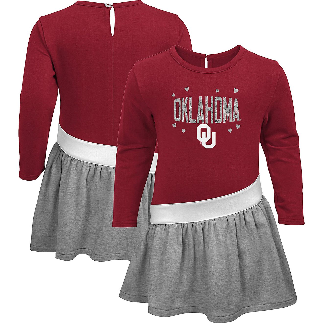 Oklahoma Sooners Heart to Heart French Terry Dress                                                                               - view number 1