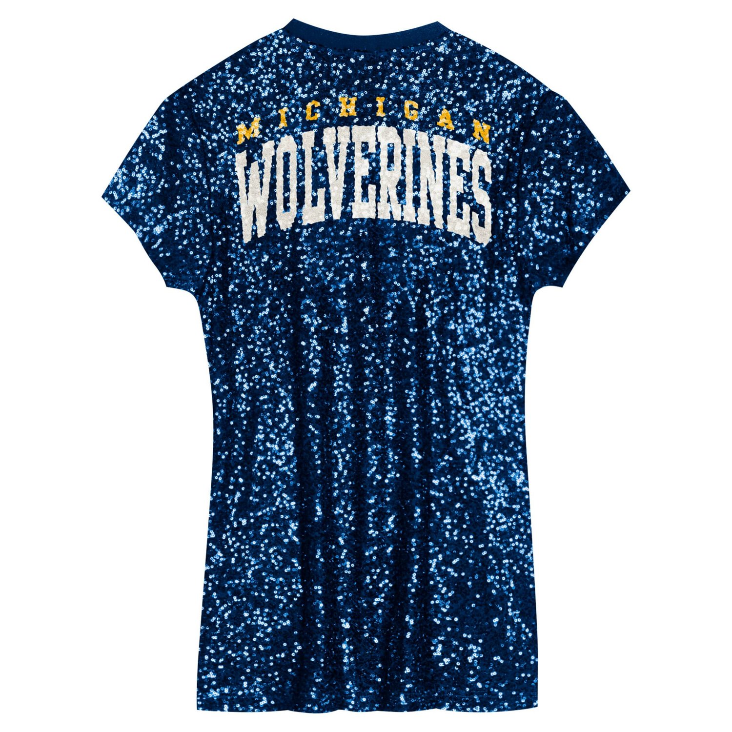 Preschool Michigan Wolverines Sequin V-Neck Dress - view number 3