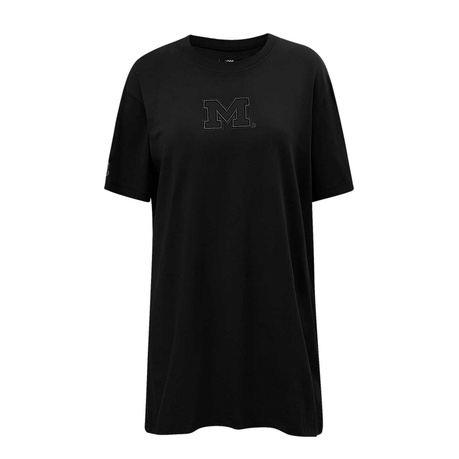 Pro Standard Michigan Wolverines Tonal Neutral Mini T-Shirt Dress - view number 3