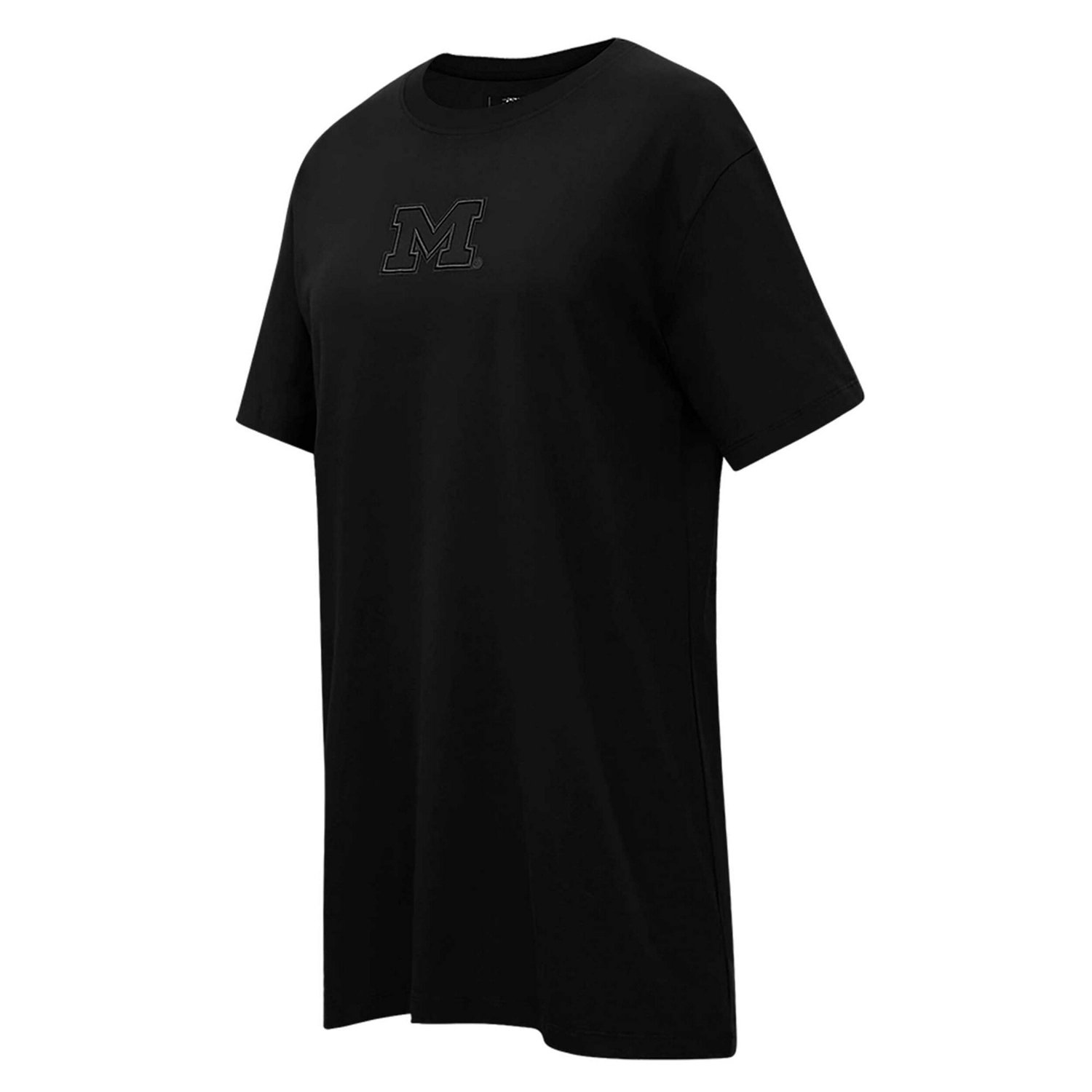 Pro Standard Michigan Wolverines Tonal Neutral Mini T-Shirt Dress - view number 2