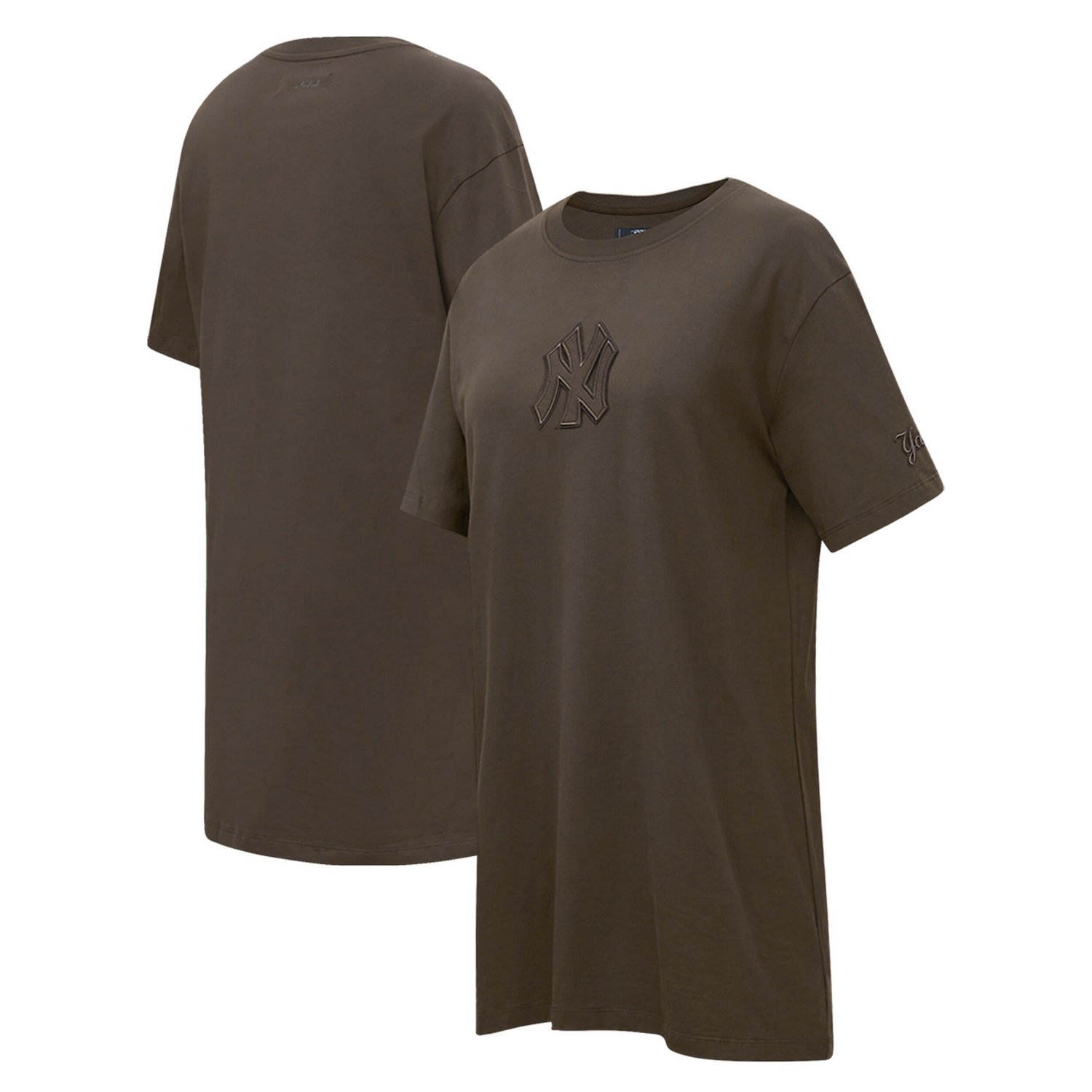 Pro Standard New York Yankees Neutral T-Shirt Dress                                                                              - view number 1
