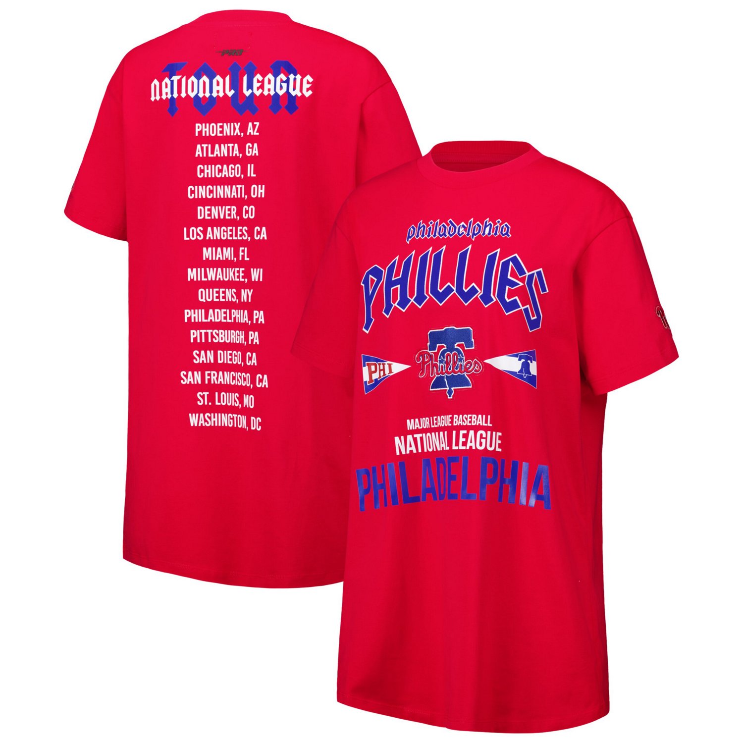 Pro Standard Philadelphia Phillies Oversized City Tour T-Shirt Dress                                                             - view number 1