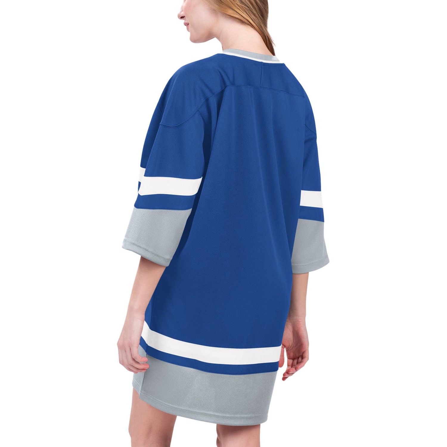 Starter Tampa Bay Lightning Hurry-Up Offense Boxy V-Neck Half-Sleeve Sneaker Dress                                               - view number 2