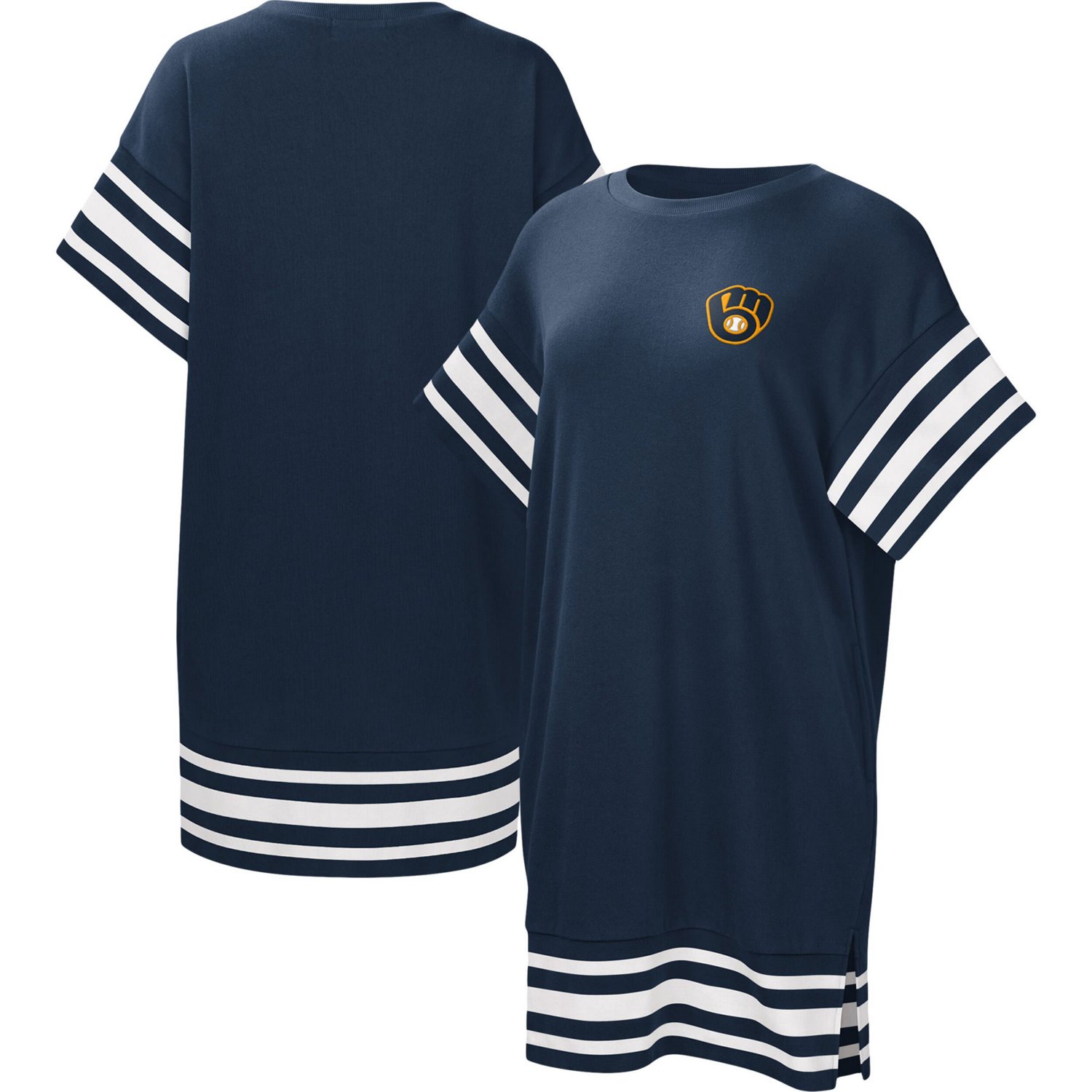 Touch Milwaukee Brewers Cascade T-Shirt Dress                                                                                    - view number 1